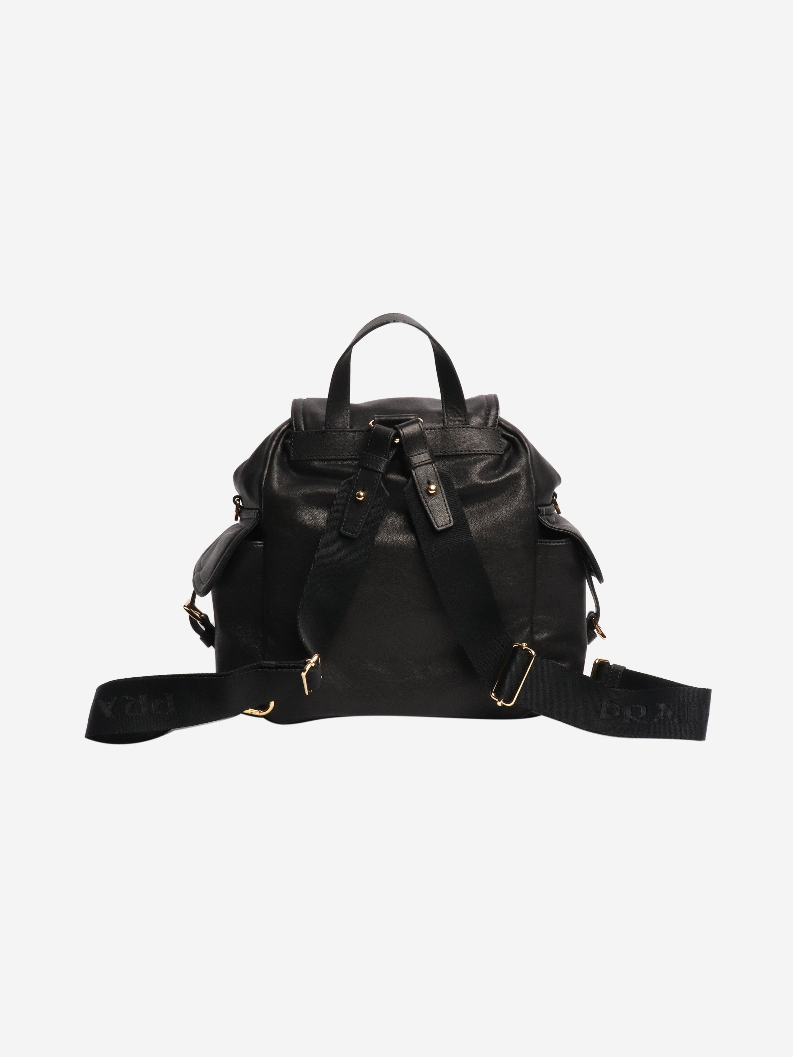 Prada Black Explore nappa leather backpack Size ONE SIZE - 3 Thumbnail