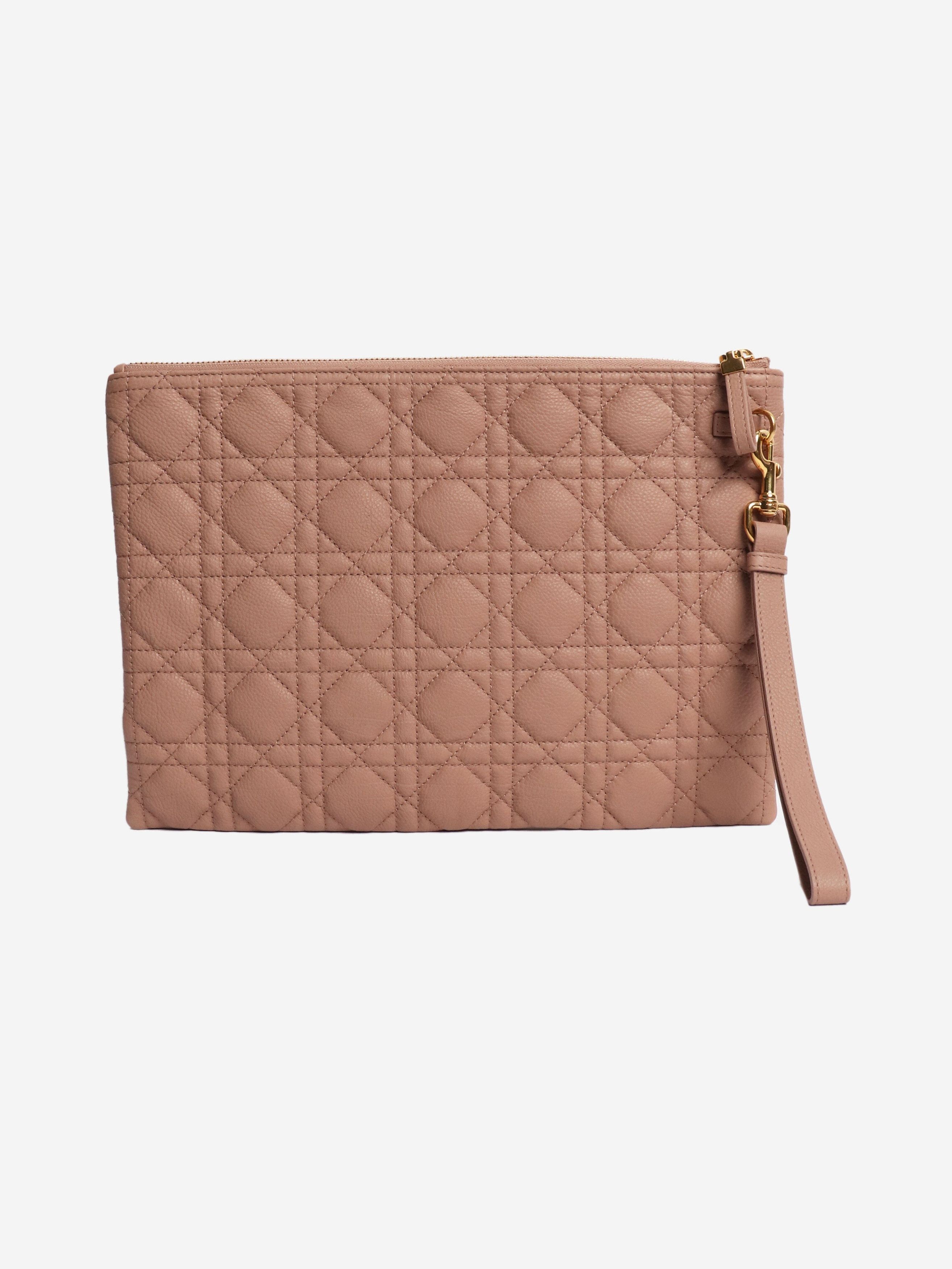 Dior Pink large Caro quilted pouch Size ONE SIZE - 2 Thumbnail