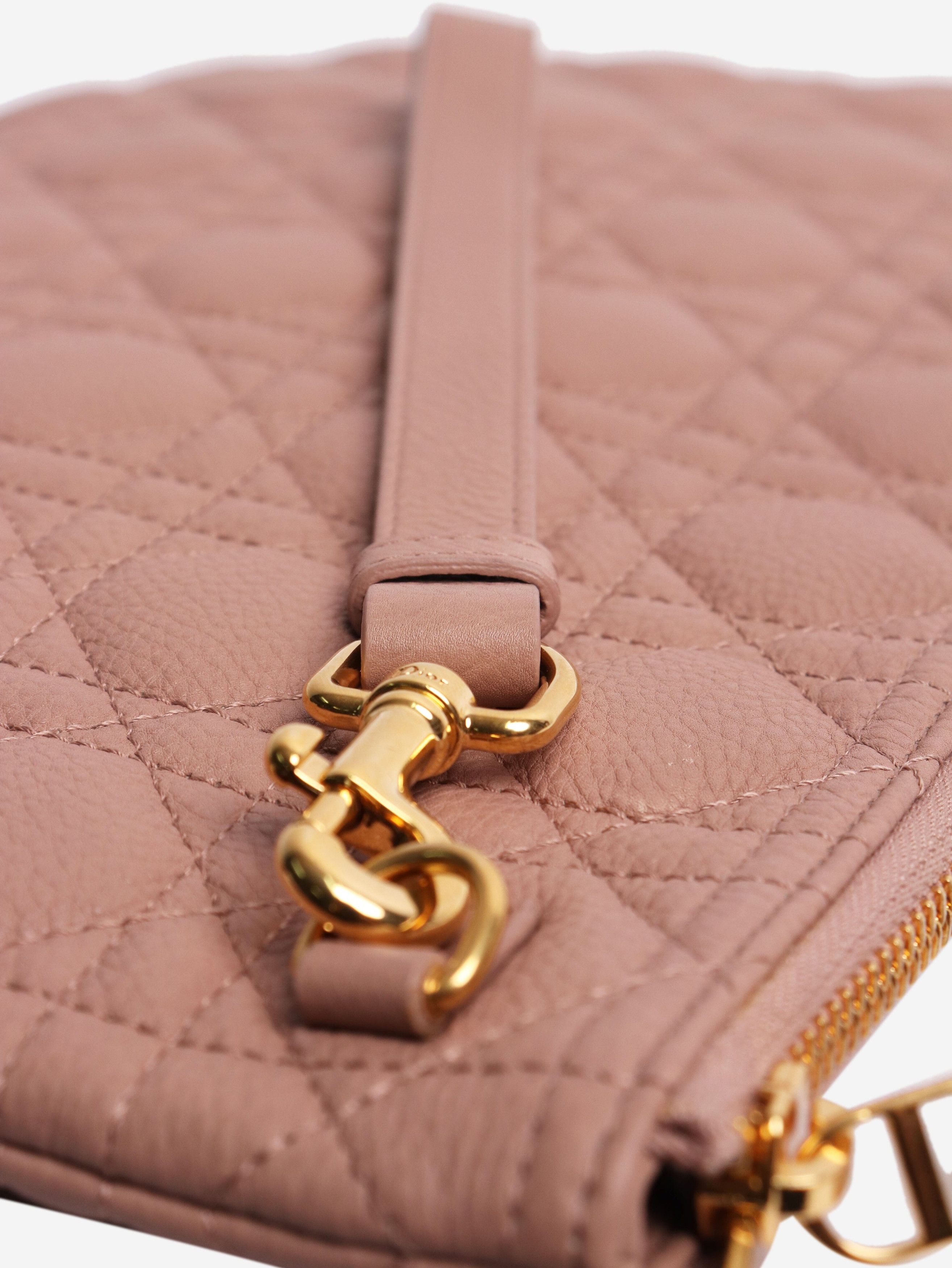 Dior Pink large Caro quilted pouch Size ONE SIZE - 5 Thumbnail