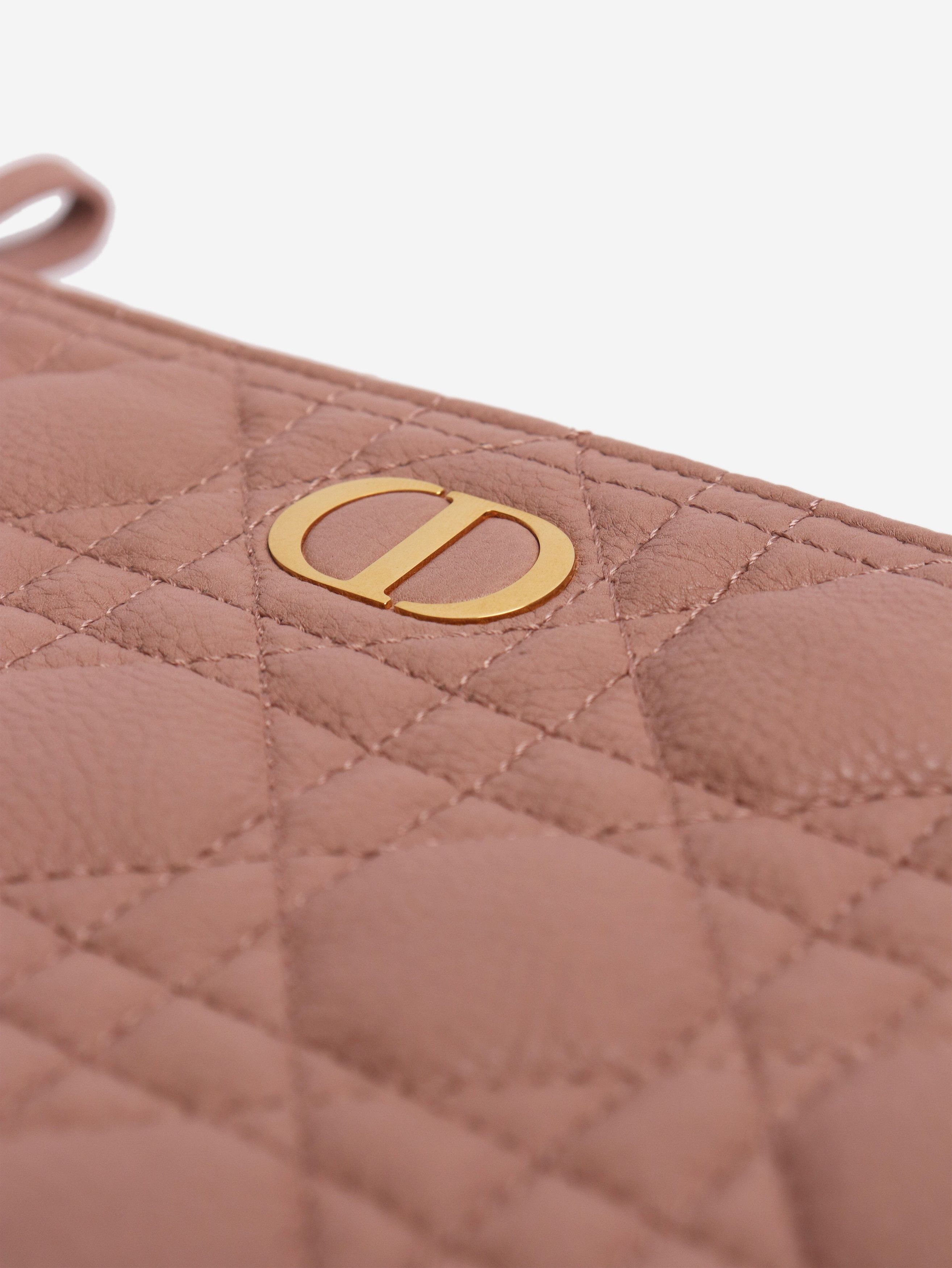 Dior Pink large Caro quilted pouch Size ONE SIZE - 4 Thumbnail