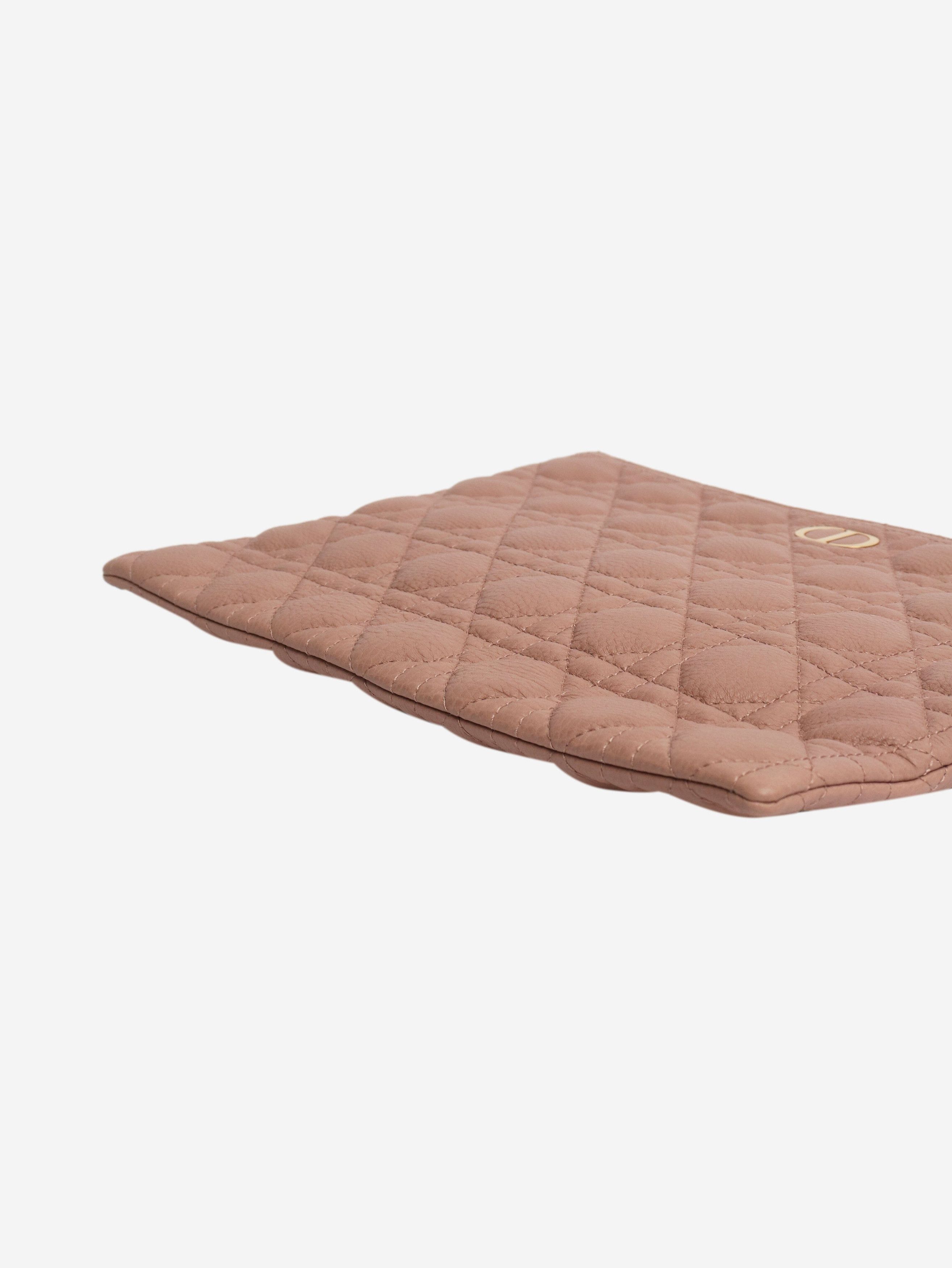 Dior Pink large Caro quilted pouch Size ONE SIZE - 3 Thumbnail
