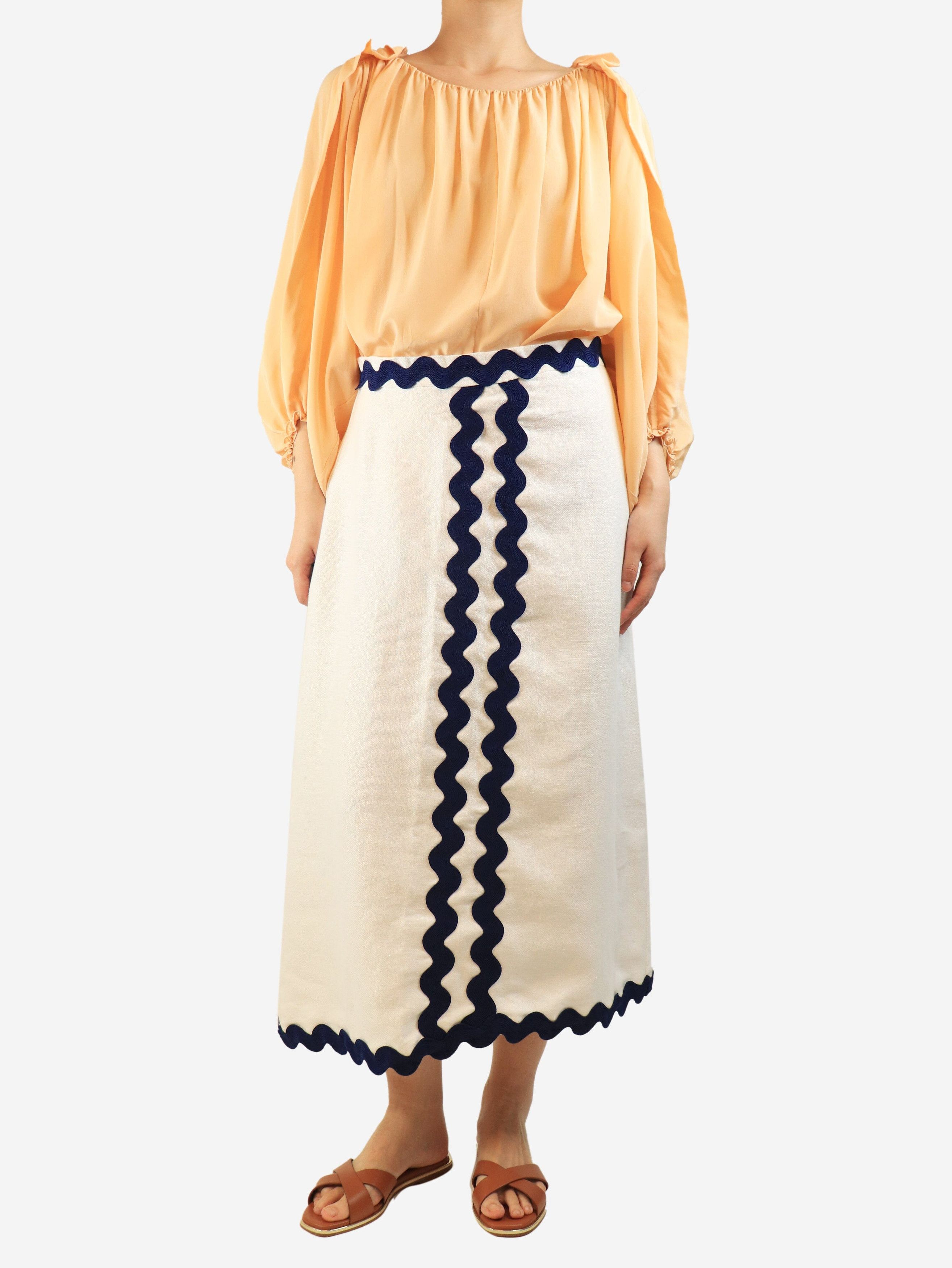 Other White Nilo midi skirt - XL Size 36" / US 14 / IT 50 - 2 Thumbnail