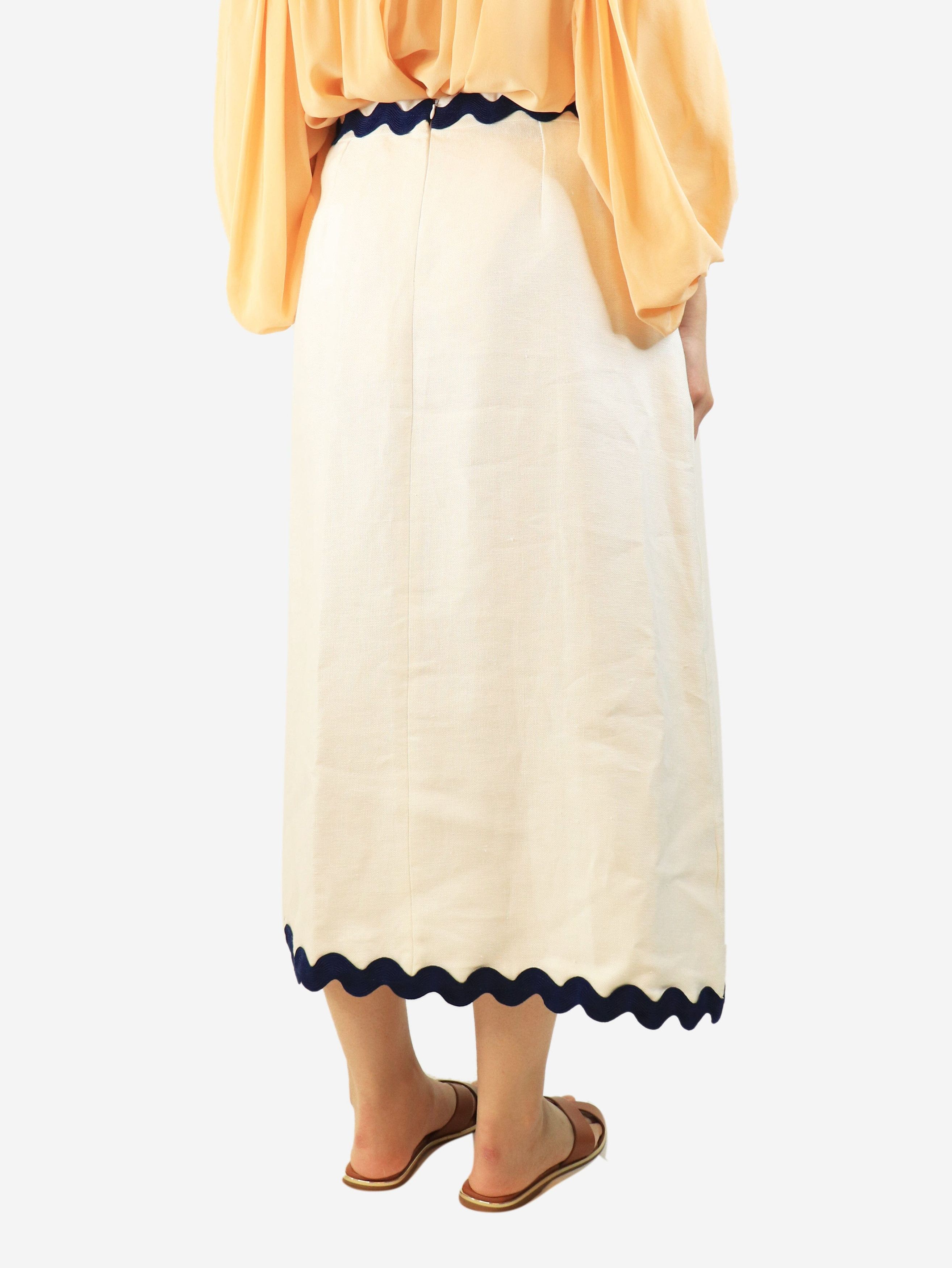 Other White Nilo midi skirt - XL Size 36" / US 14 / IT 50 - 3 Thumbnail