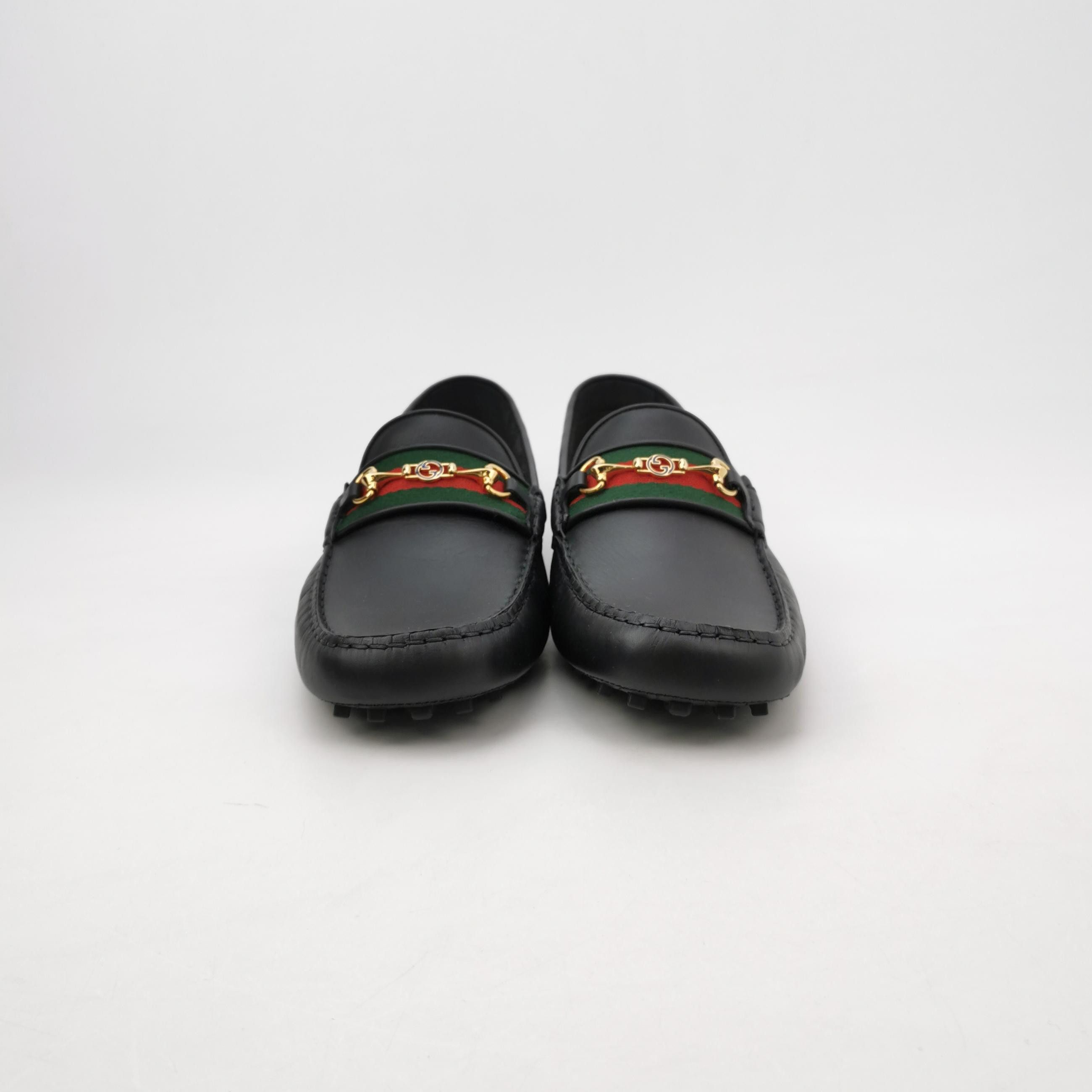Gucci Gucci Web Horsebit Leather Loafers 45.5 Size US 12 / EU 45 - 3 Thumbnail