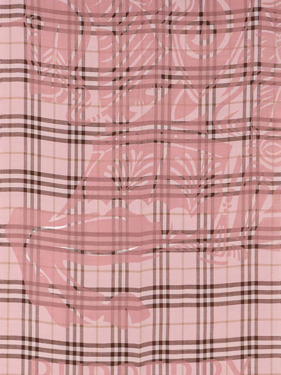 Burberry Burberry Scarf Men Pink Size ONE SIZE - 3 Thumbnail