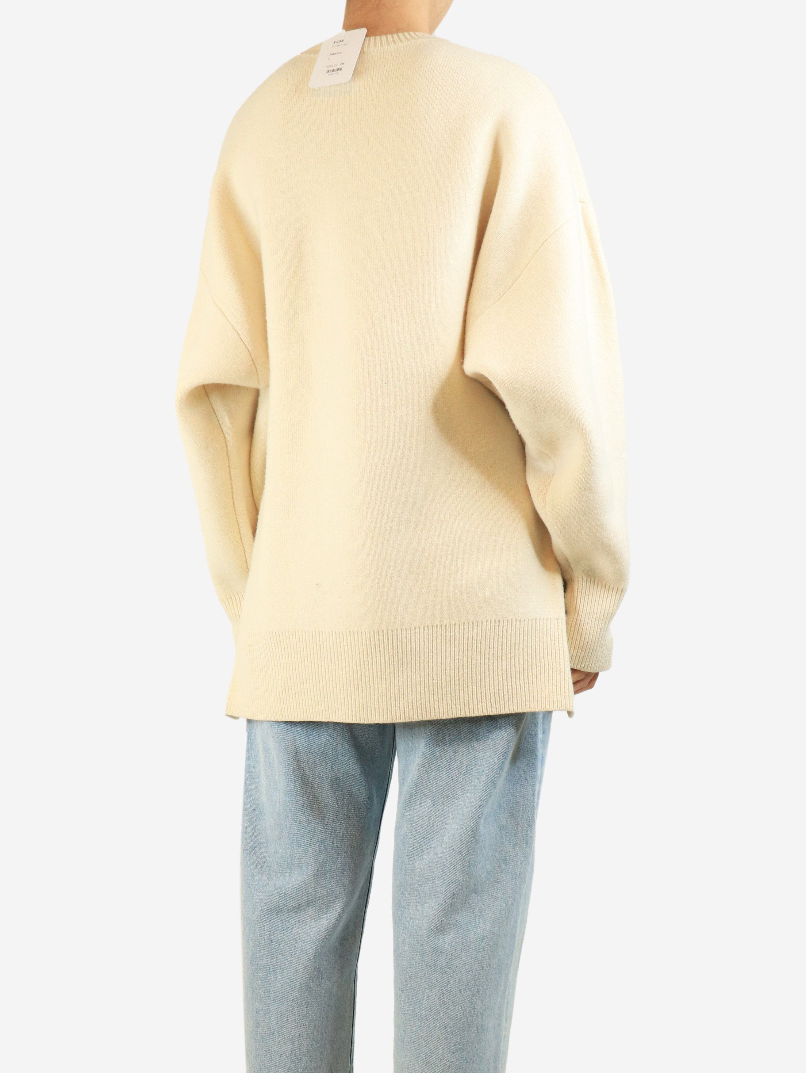 Toteme Cream double-knit sweater - S Size S / US 4 / IT 40 - 2 Thumbnail