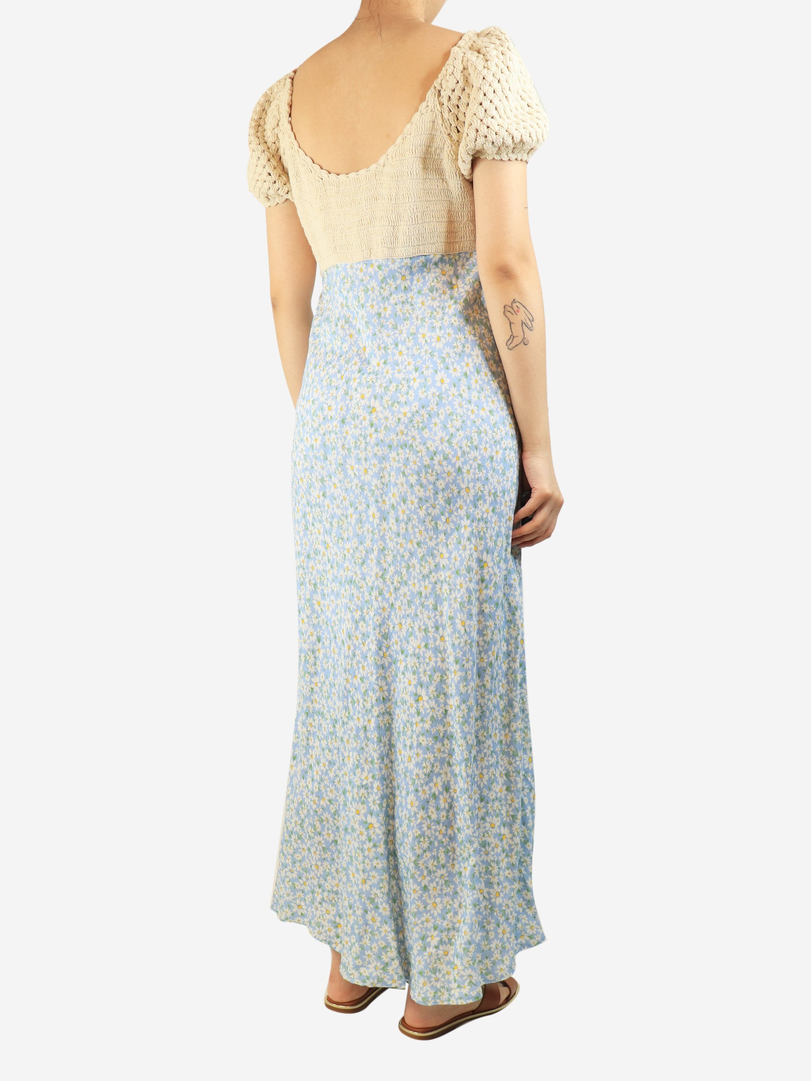 RIXO Blue Sardinia floral-crochet maxi dress - M Size M / US 6-8 / IT 42-44 - 3 Thumbnail