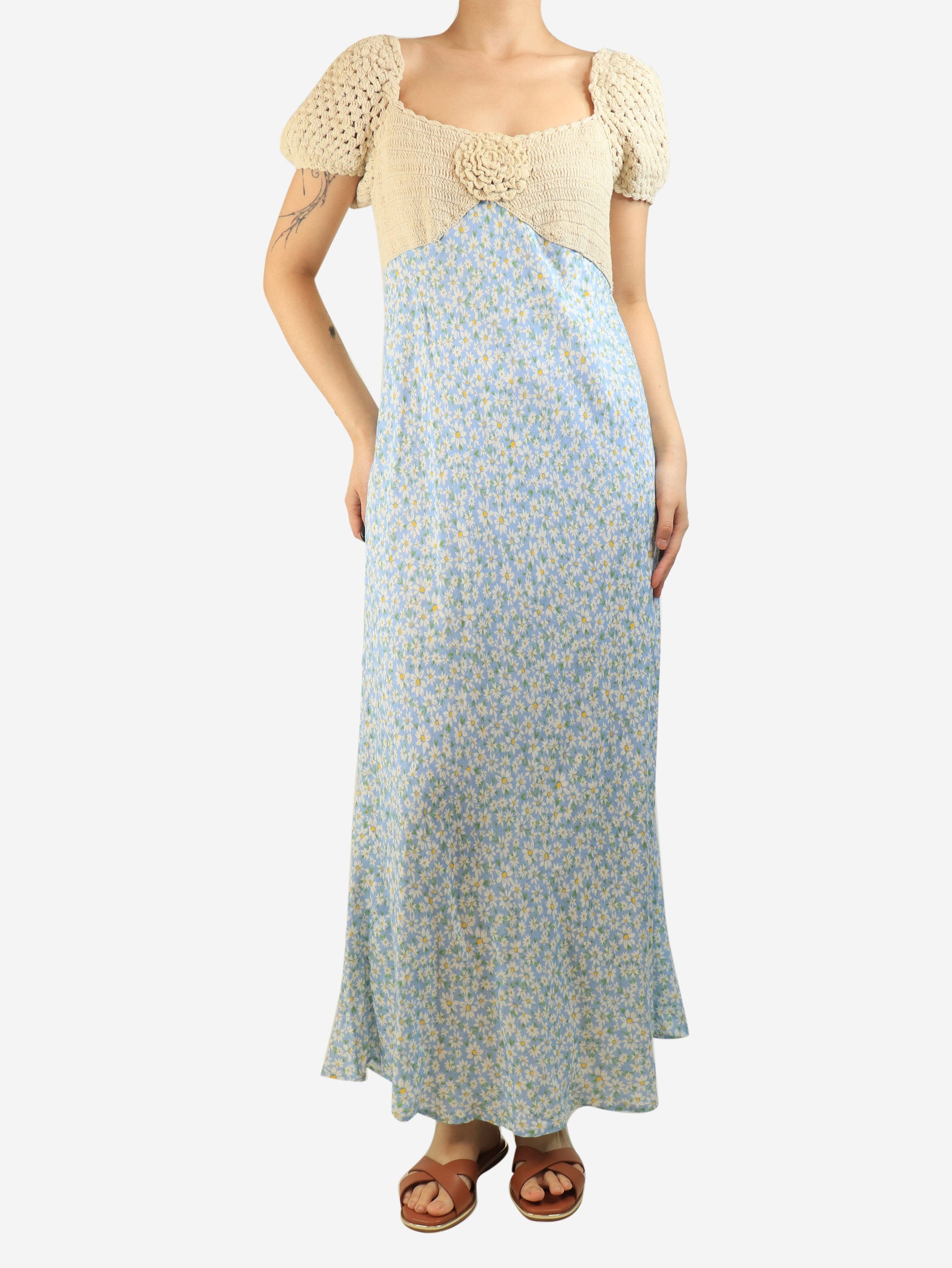 RIXO Blue Sardinia floral-crochet maxi dress - M Size M / US 6-8 / IT 42-44 - 5 Thumbnail