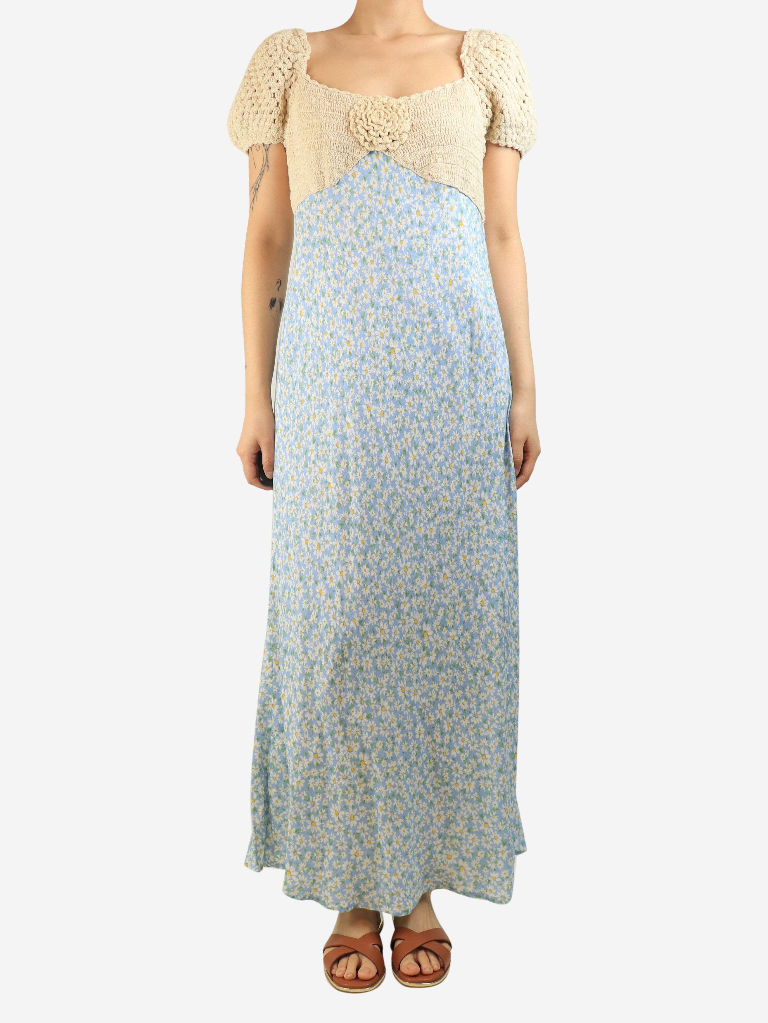 RIXO Blue Sardinia floral-crochet maxi dress - M Size M / US 6-8 / IT 42-44 - 4 Thumbnail