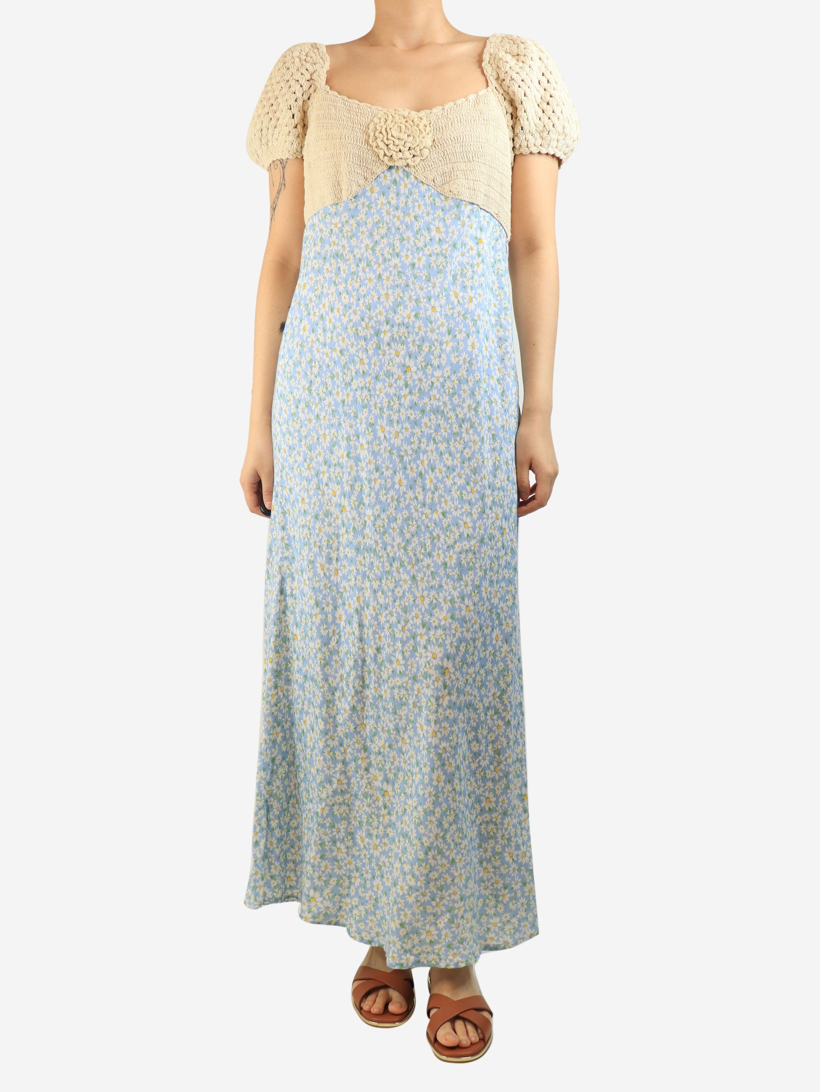 RIXO Blue Sardinia floral-crochet maxi dress - M Size M / US 6-8 / IT 42-44 - 2 Thumbnail