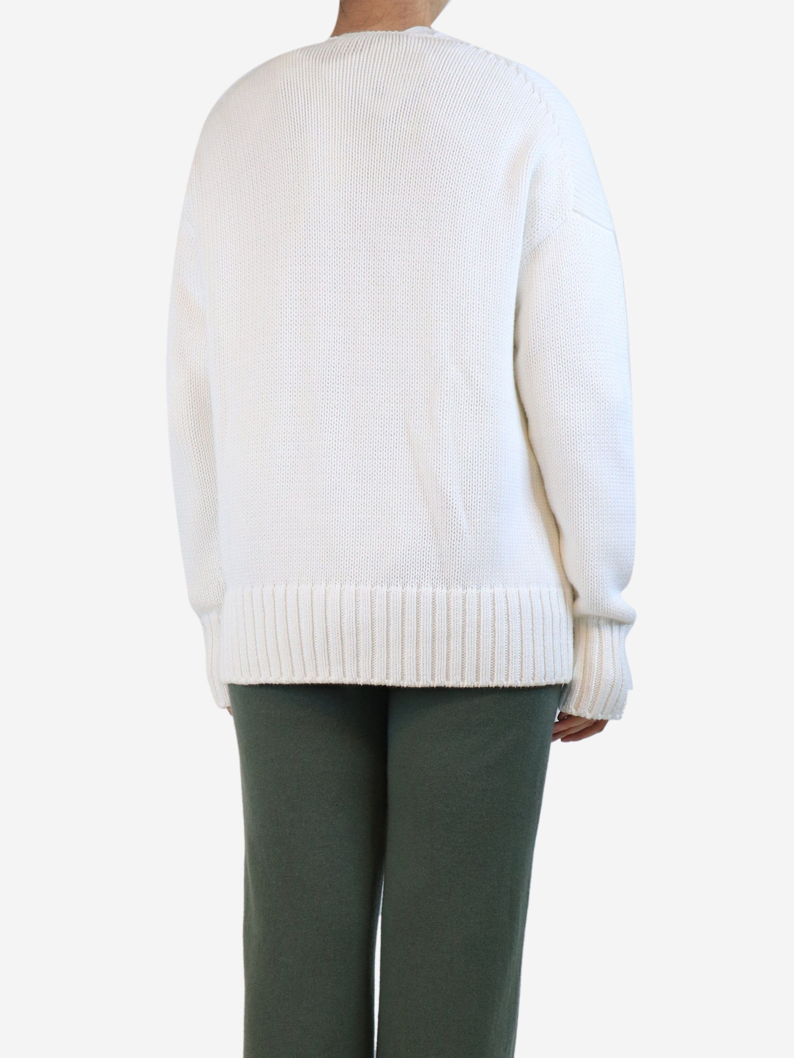 Another Tomorrow White overd cardigan - S Size S / US 4 / IT 40 - 3 Thumbnail