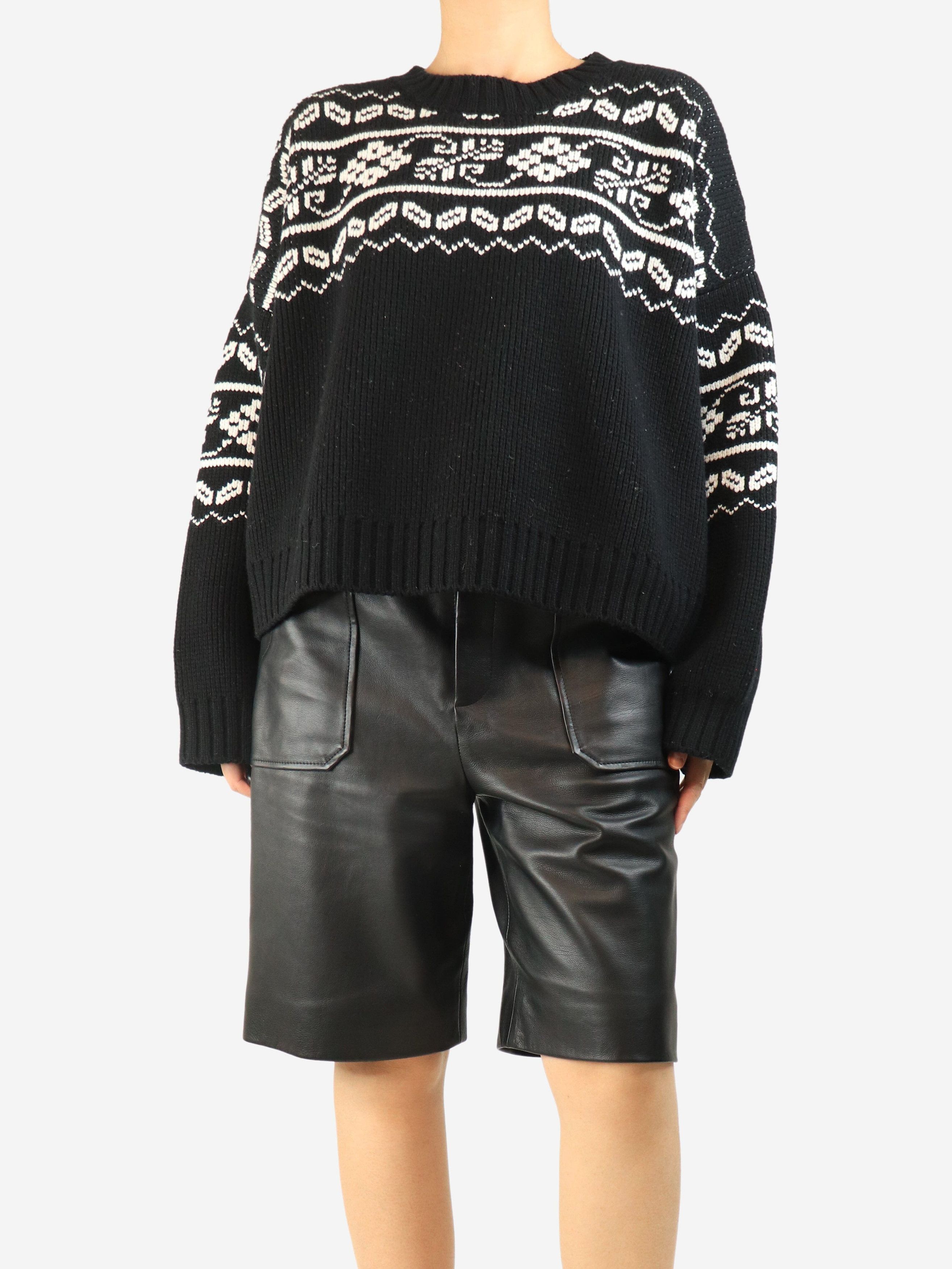 Rohe Black and white fair isle sweater - M Size M / US 6-8 / IT 42-44 - 5 Thumbnail