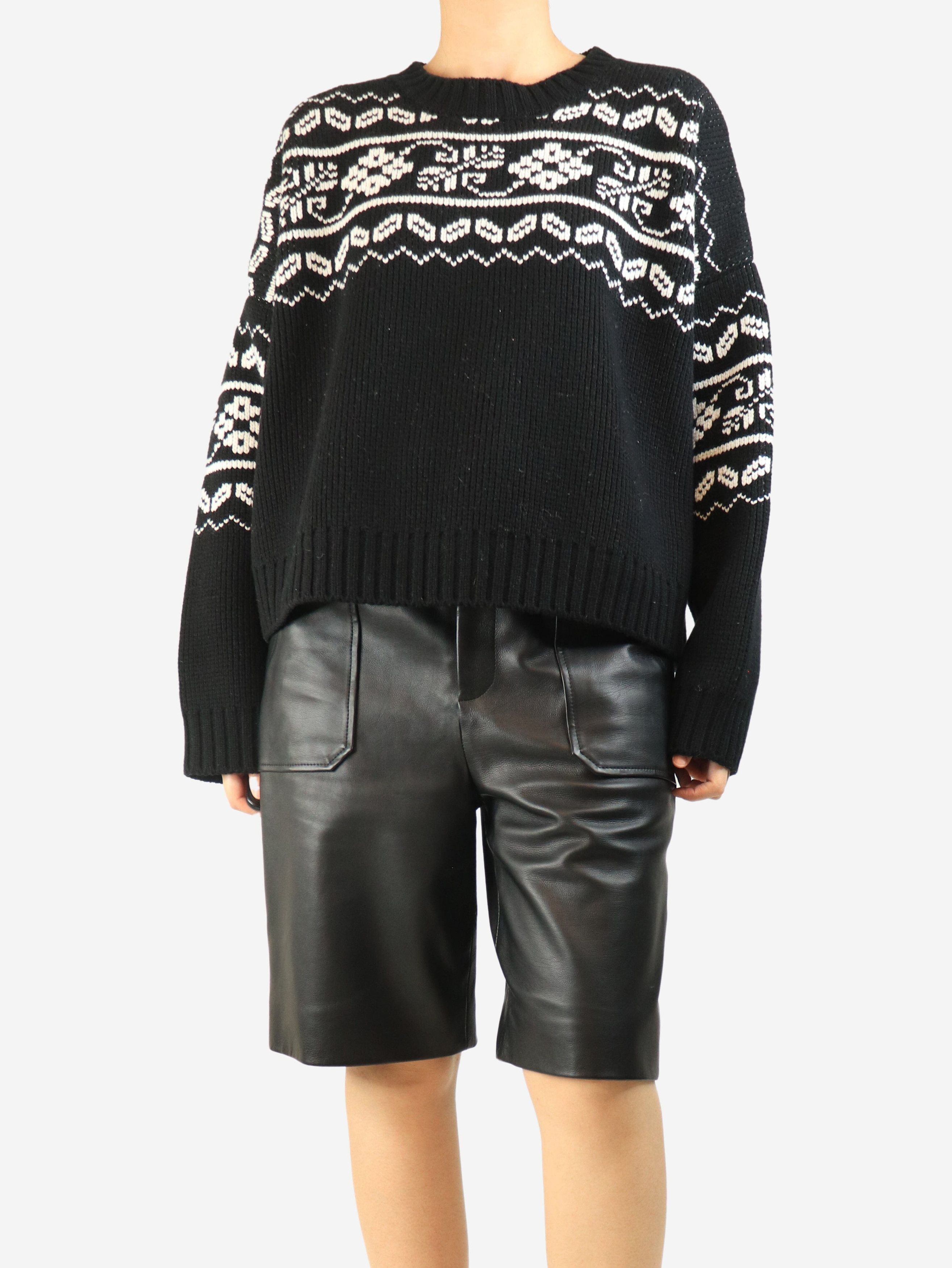 Rohe Black and white fair isle sweater - M Size M / US 6-8 / IT 42-44 - 2 Thumbnail