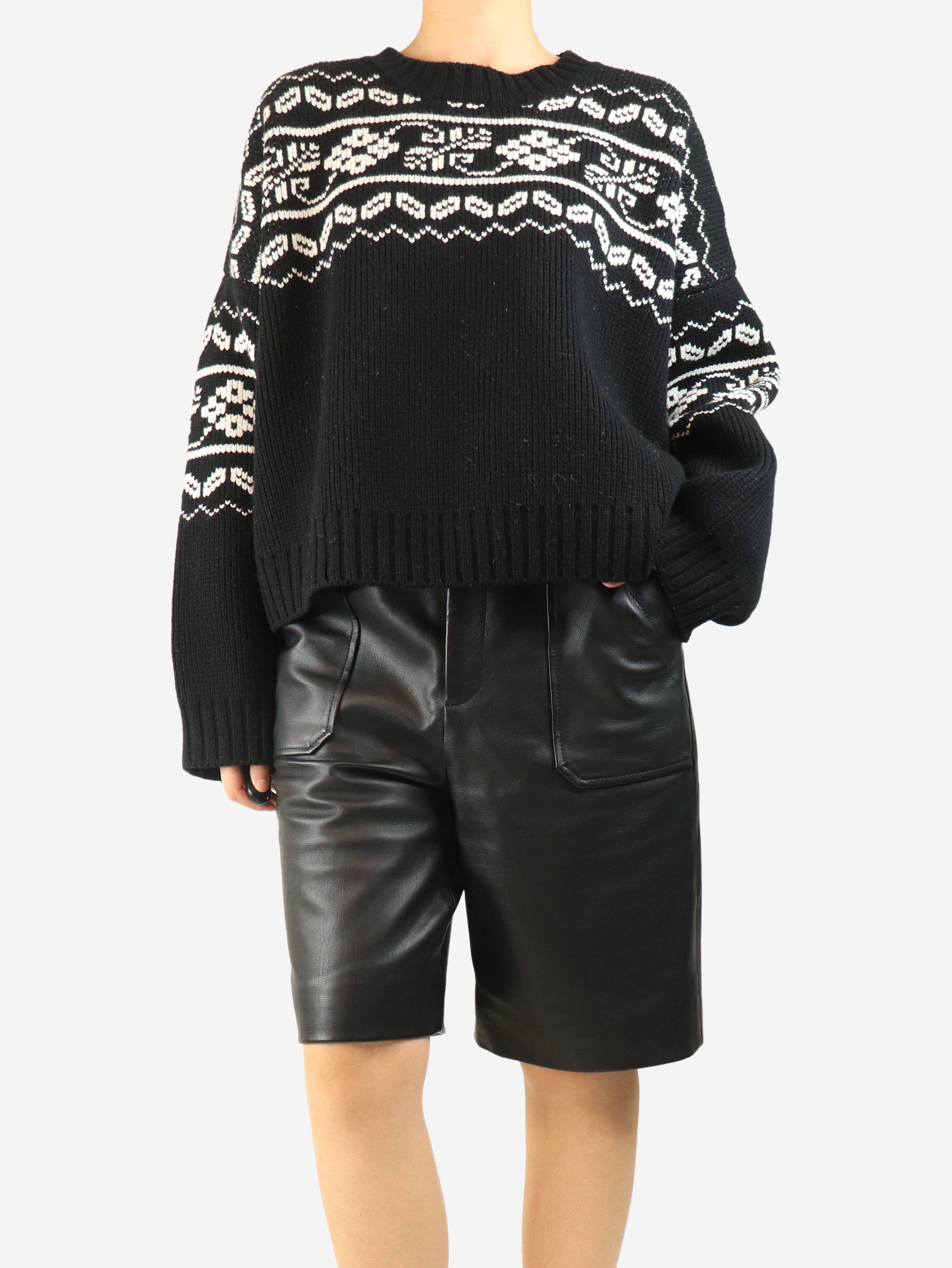 Rohe Black and white fair isle sweater - M Size M / US 6-8 / IT 42-44 - 4 Thumbnail