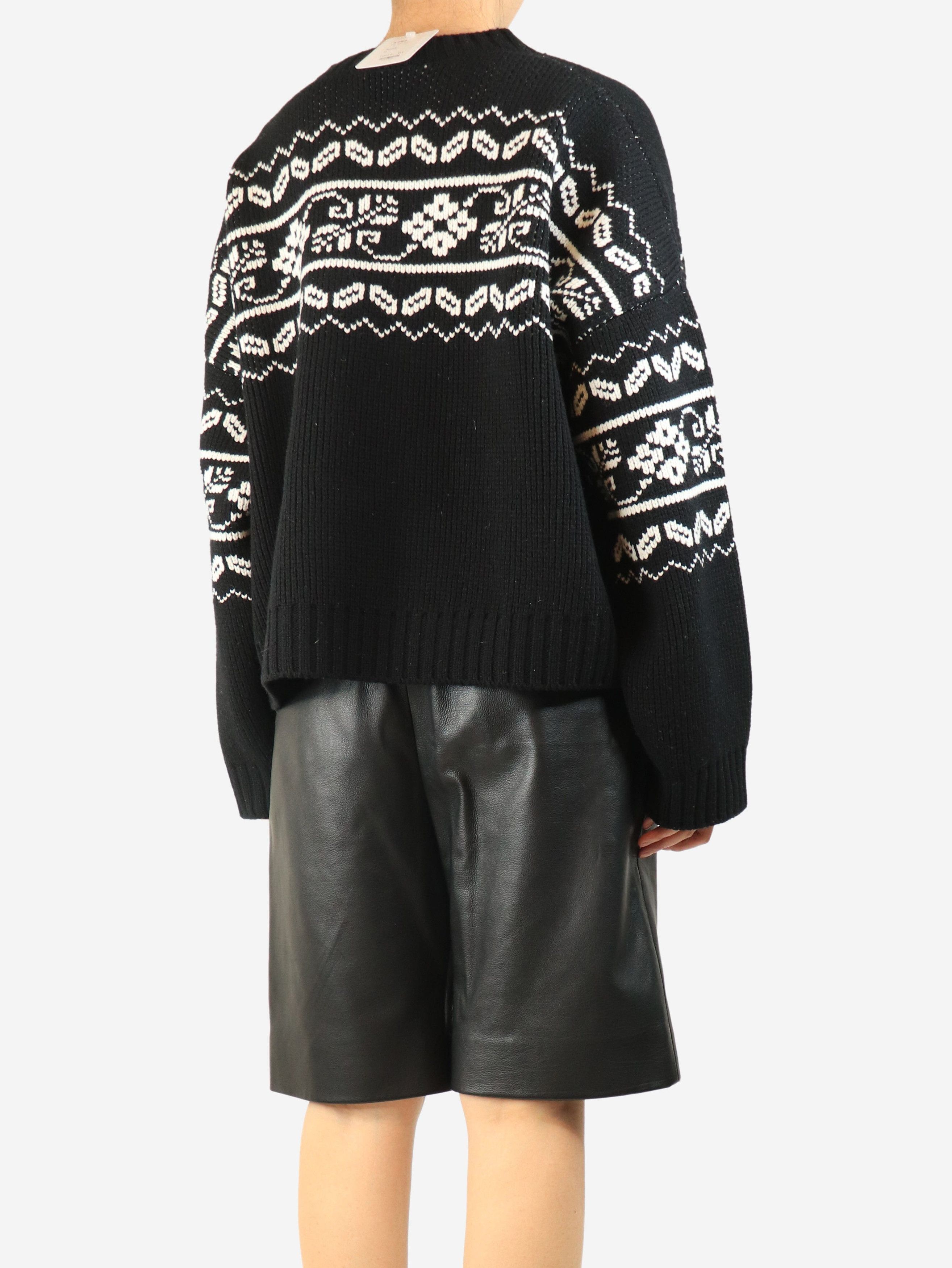 Rohe Black and white fair isle sweater - M Size M / US 6-8 / IT 42-44 - 3 Thumbnail