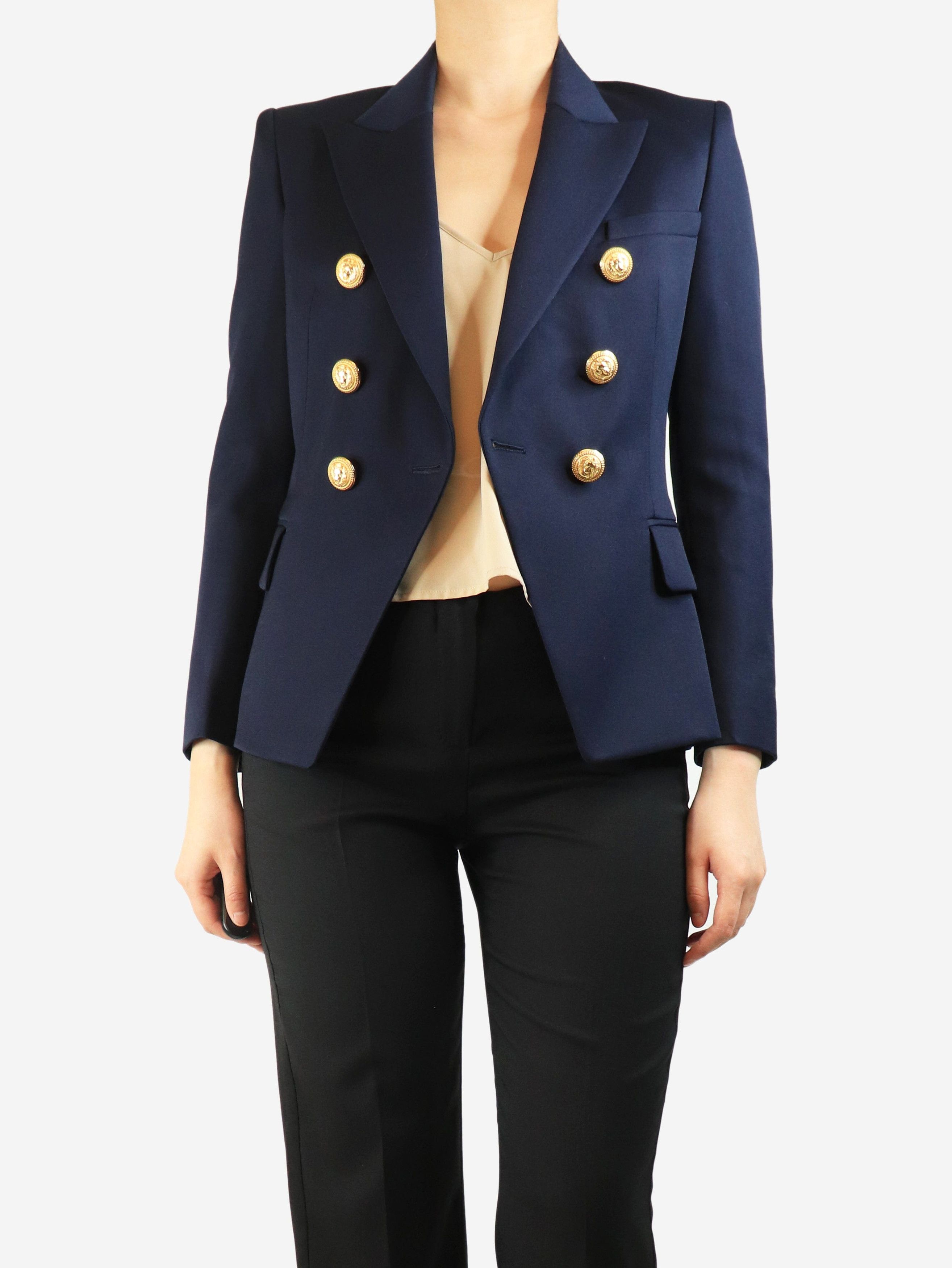 Balmain Navy wool blazer - UK 10 Size M / US 6-8 / IT 42-44 - 5 Thumbnail