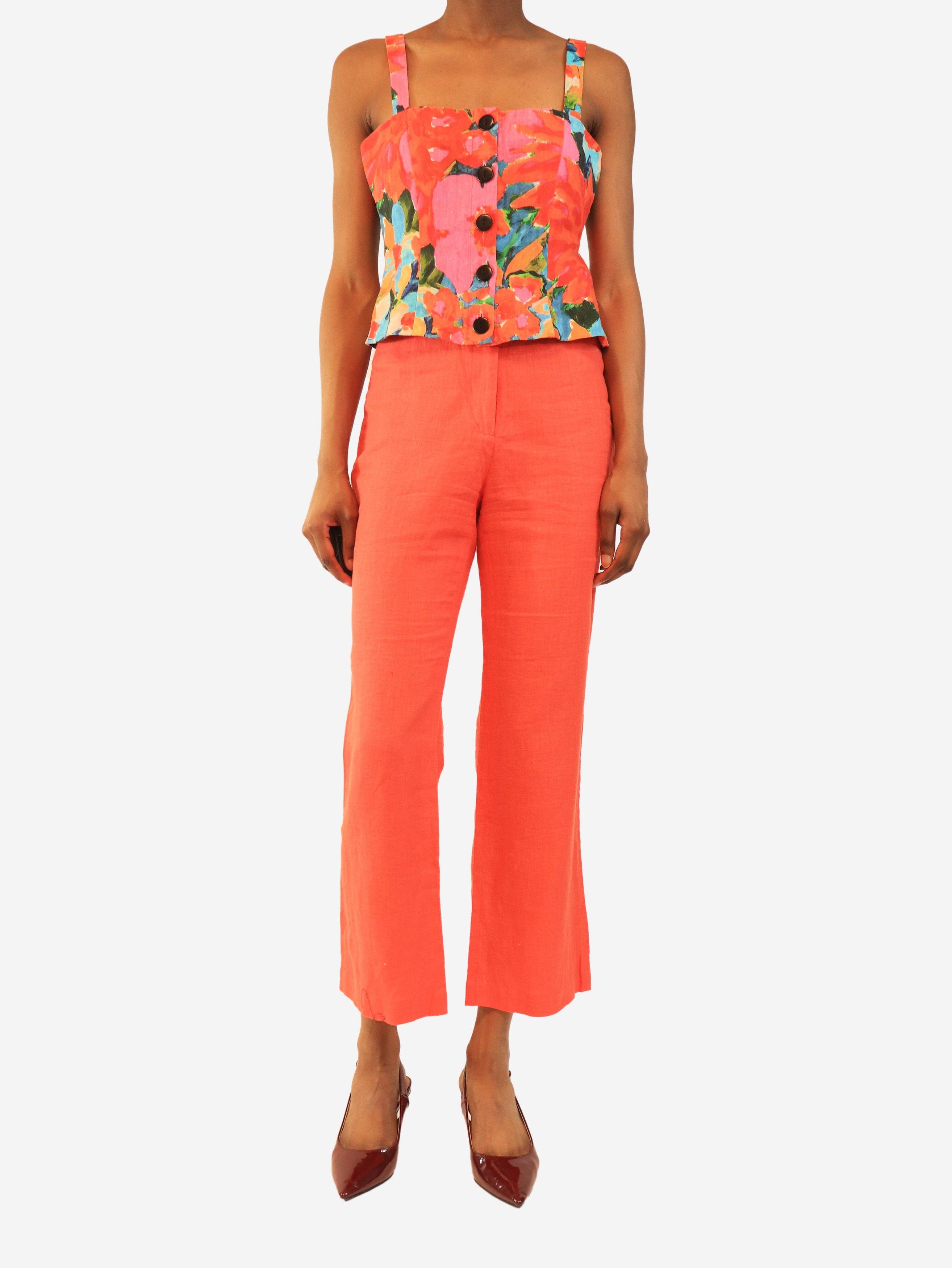 Mara Hoffman Red linen top and trousers set - UK 6 Size XS / US 0-2 / IT 36-38 - 3 Thumbnail