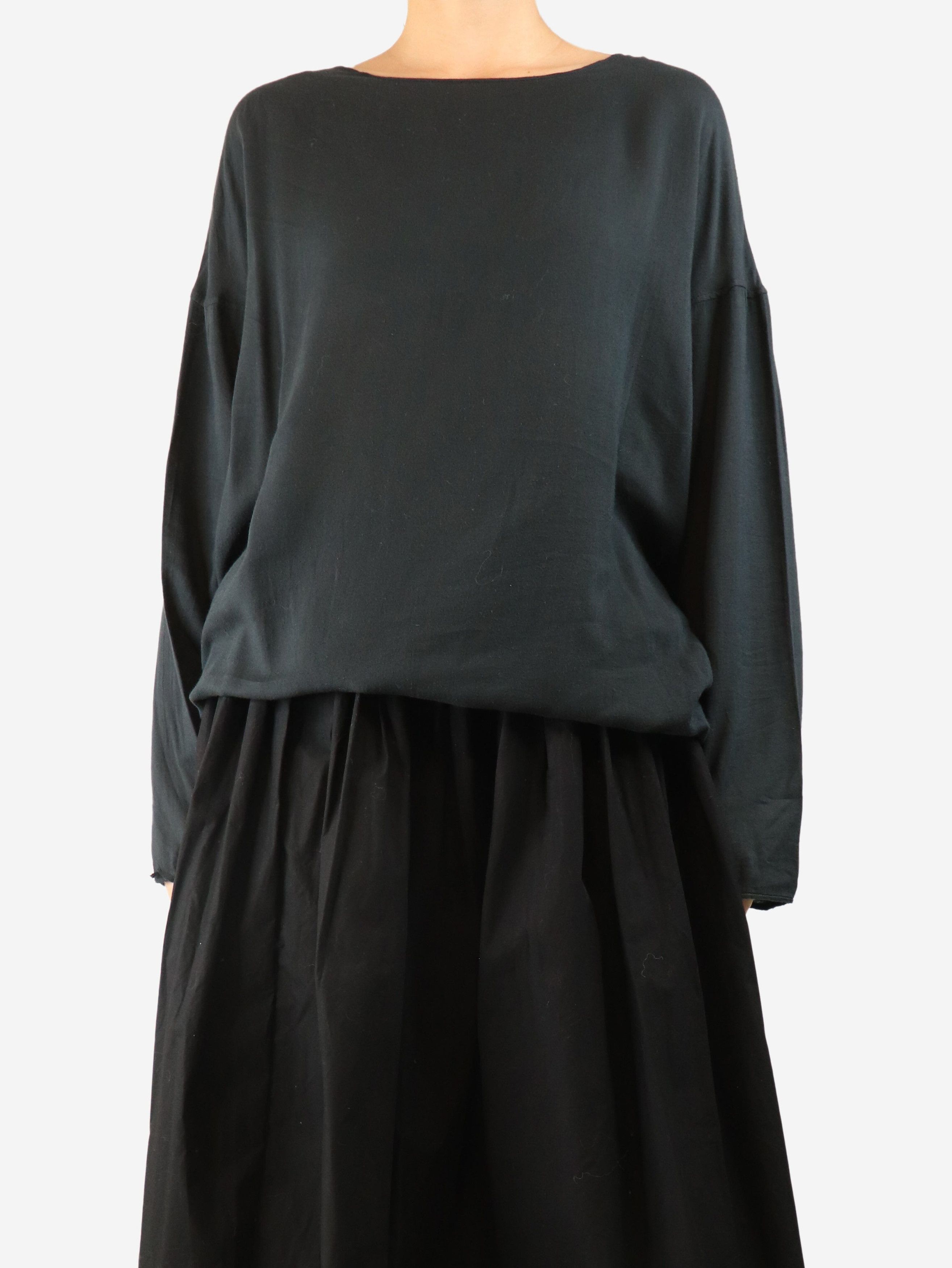 Album di Famiglia Black tunic - L Size L / US 10 / IT 46 - 2 Thumbnail