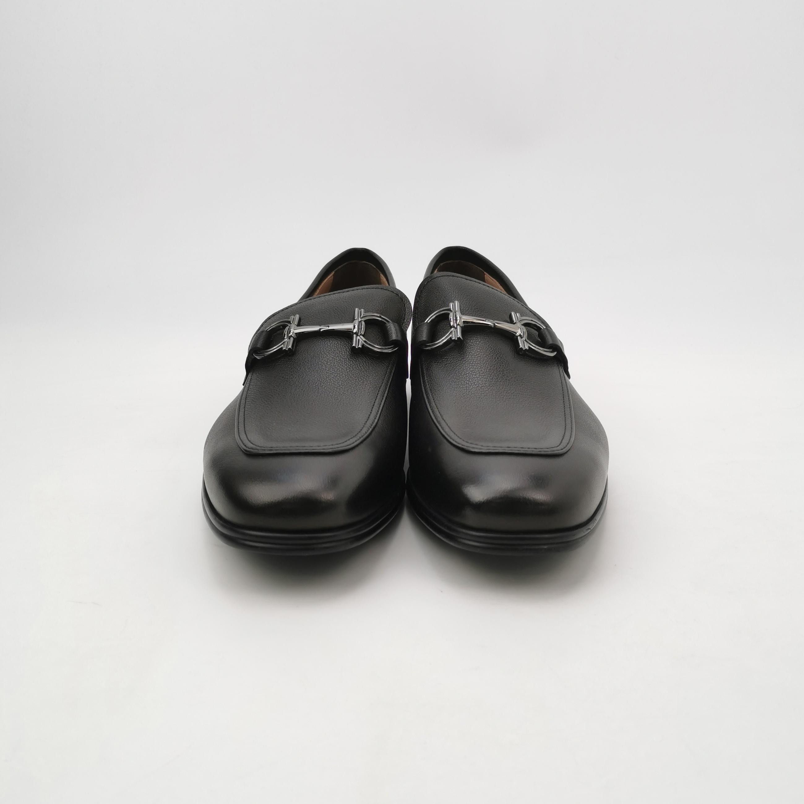 Salvatore Ferragamo Salvatore Ferragamo Gancini Pebbled Leather Loafers 9.5 Size US 9 / EU 42 - 3 Thumbnail