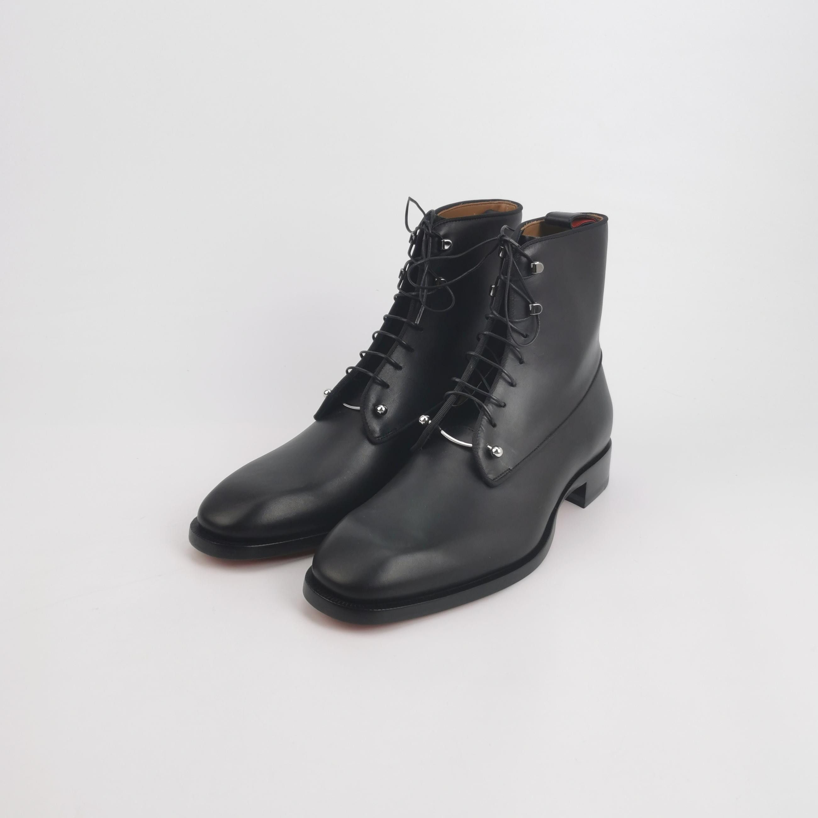 Christian Louboutin Christian Louboutin Metal Detail Leather Boots 41 Size US 8 / EU 41 - 2 Thumbnail