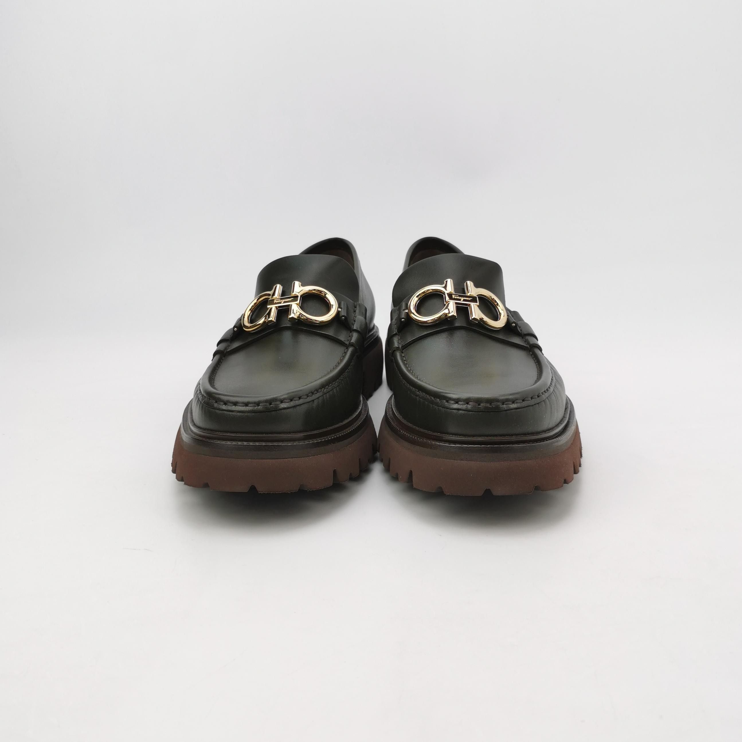 Salvatore Ferragamo Salvatore Ferragamo Gancini Leather Loafers 43 Size US 10 / EU 43 - 3 Thumbnail