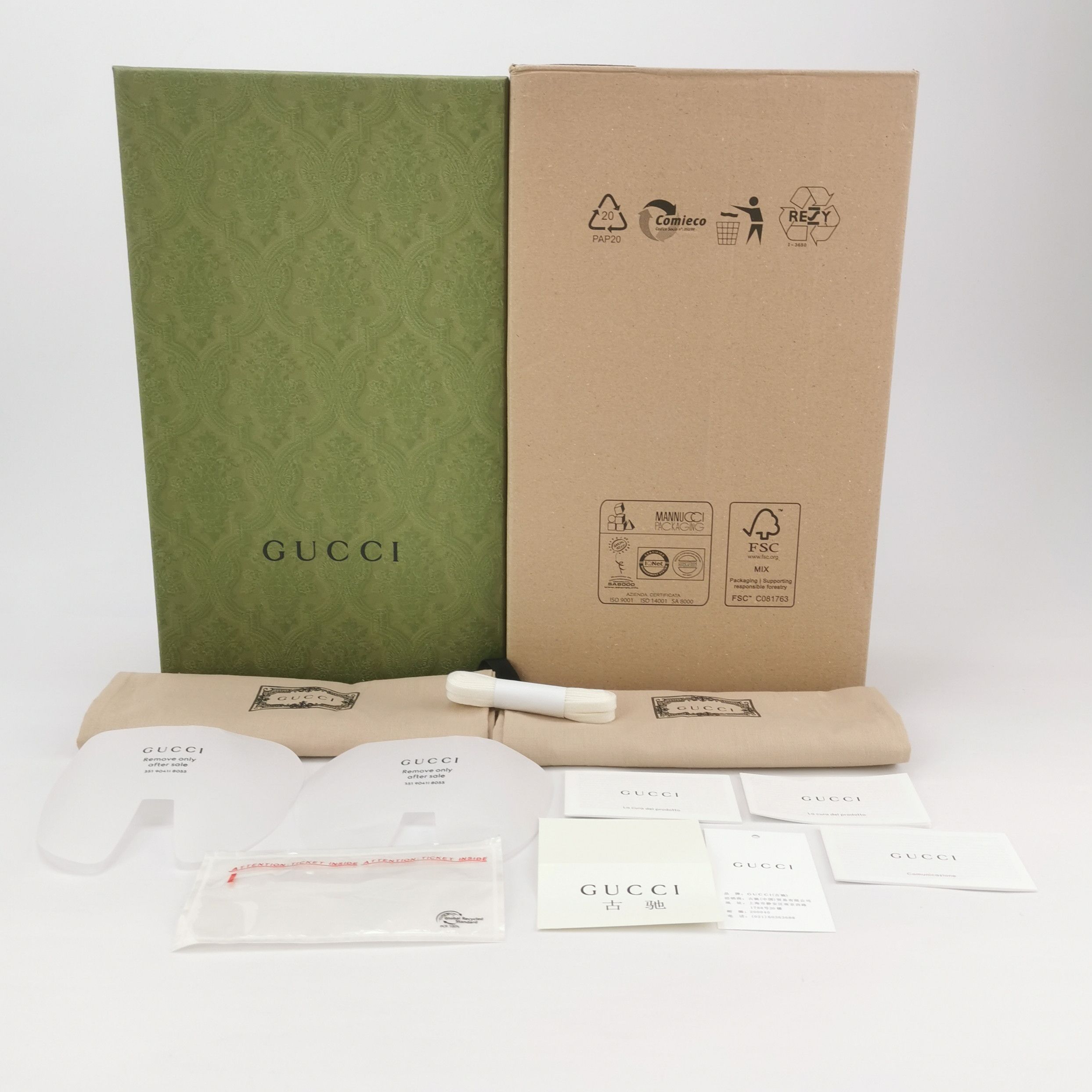 Gucci Gucci MAC80 Two-Tone Leather Sneakers 8.5 Size US 8 / EU 41 - 6 Thumbnail