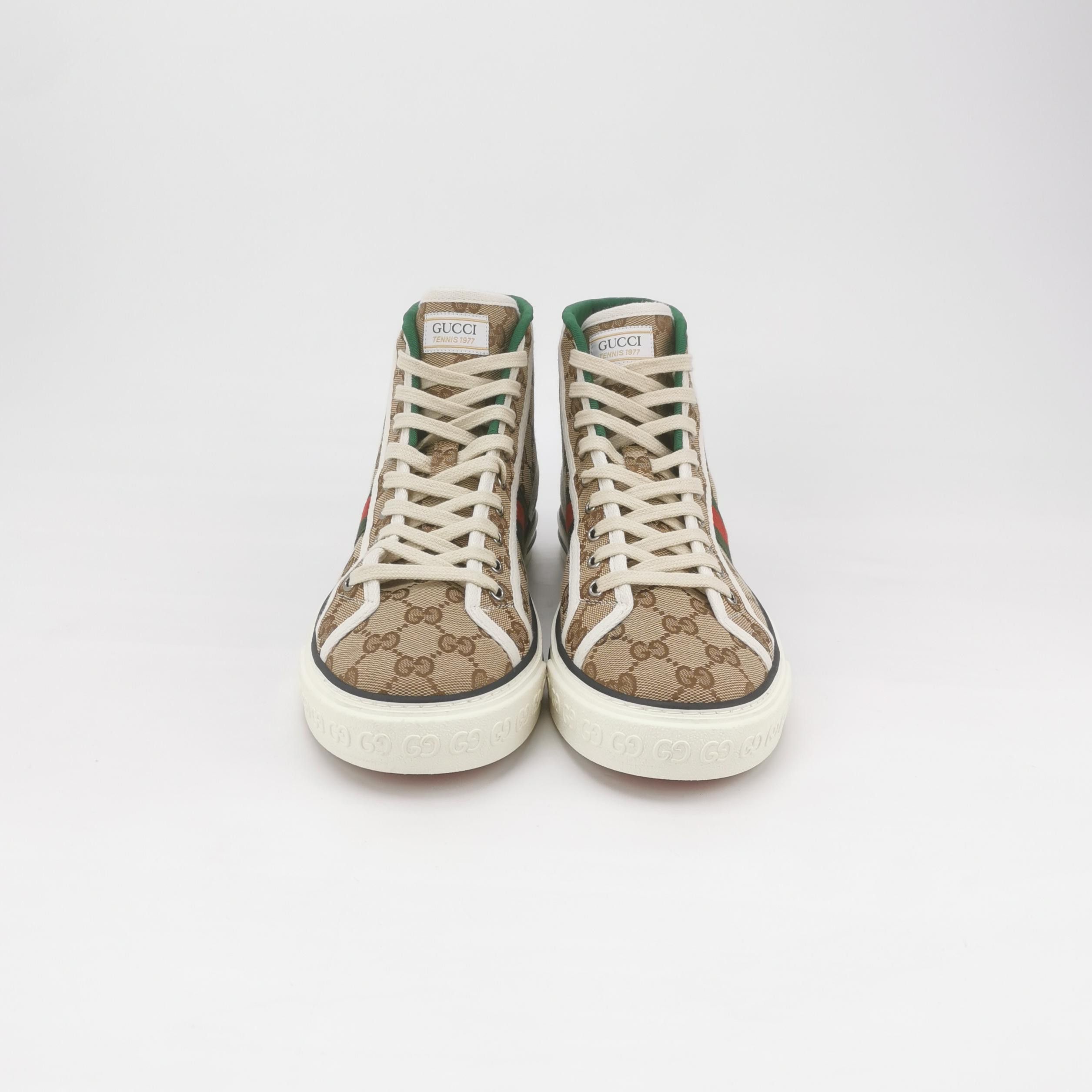 Gucci Gucci GG Supreme Tennis 1977 Hi-Top Sneakers 43 Size US 10 / EU 43 - 3 Thumbnail