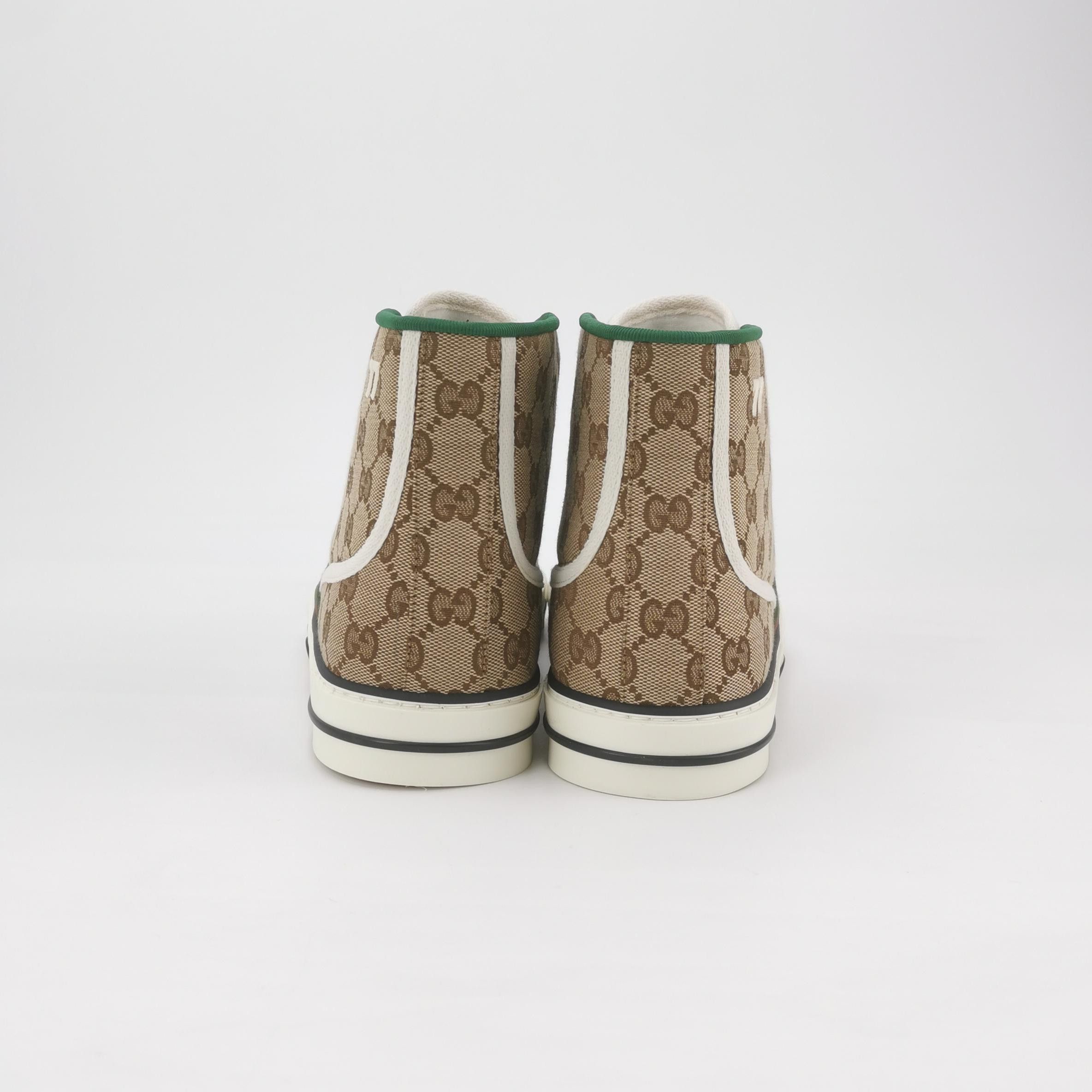 Gucci Gucci GG Supreme Tennis 1977 Hi-Top Sneakers 43 Size US 10 / EU 43 - 4 Thumbnail