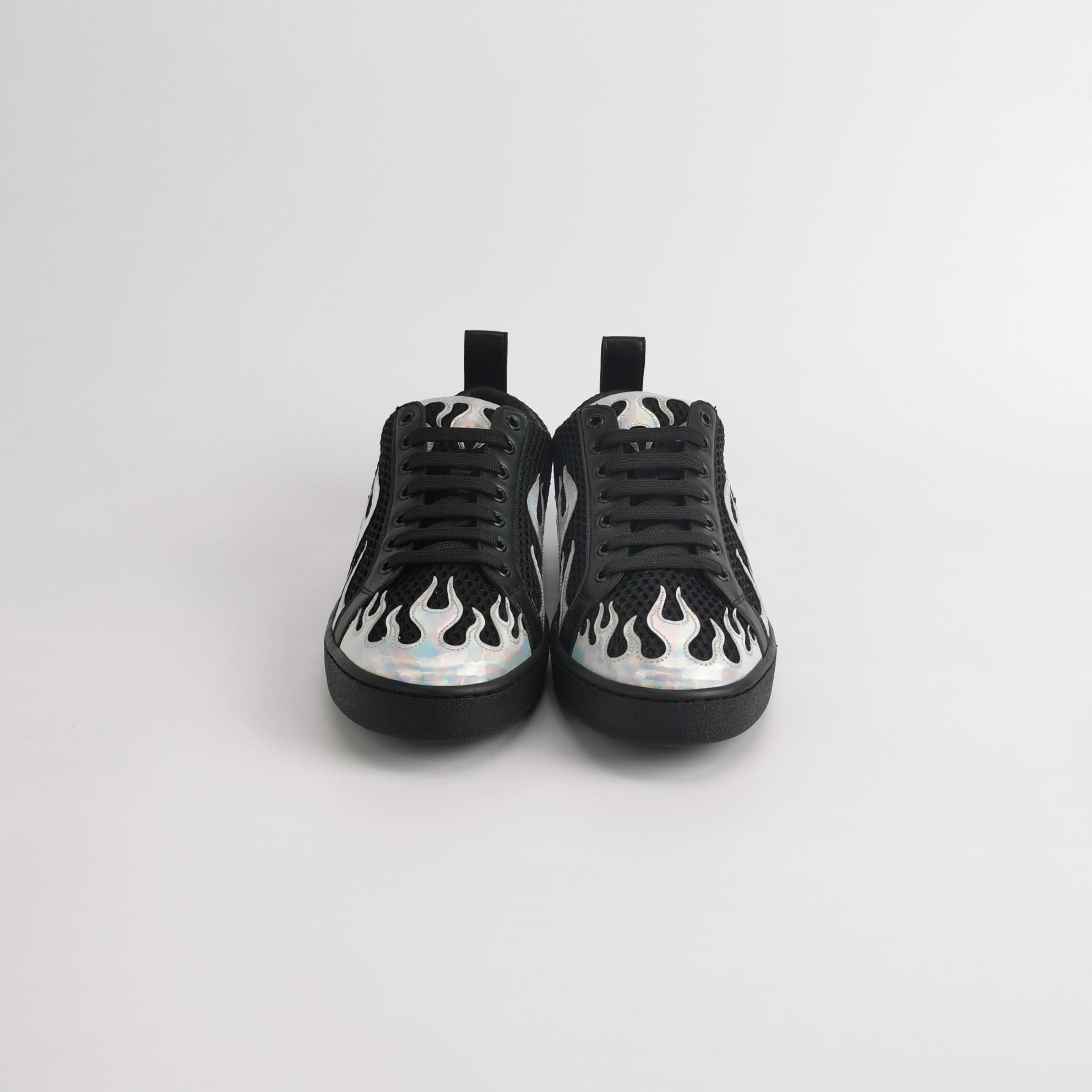 Moschino Moschino Flame Print Low-Top Sneakers EU 43 Size US 10 / EU 43 - 3 Thumbnail