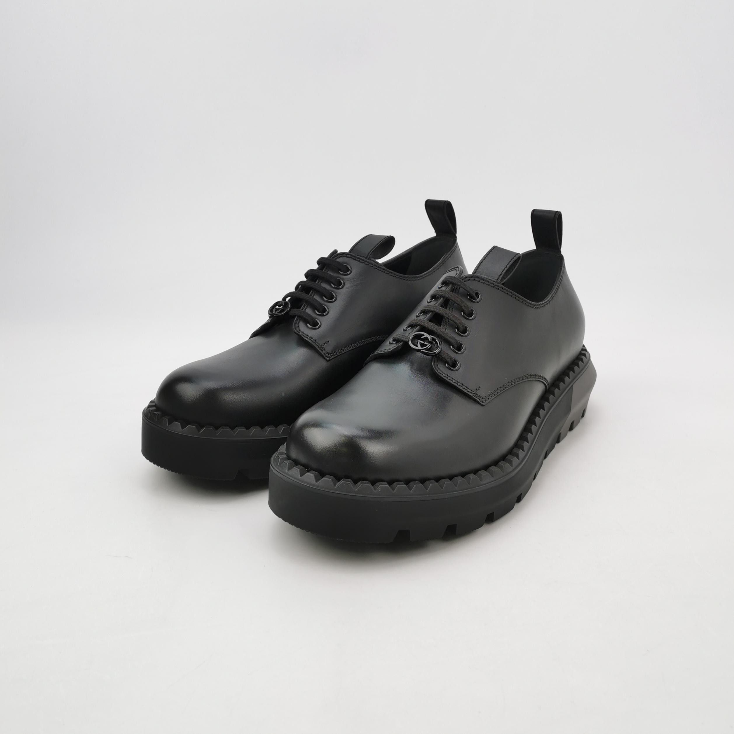 Gucci Gucci Platform Leather Derby Shoes 43.5 Size US 10 / EU 43 - 2 Thumbnail
