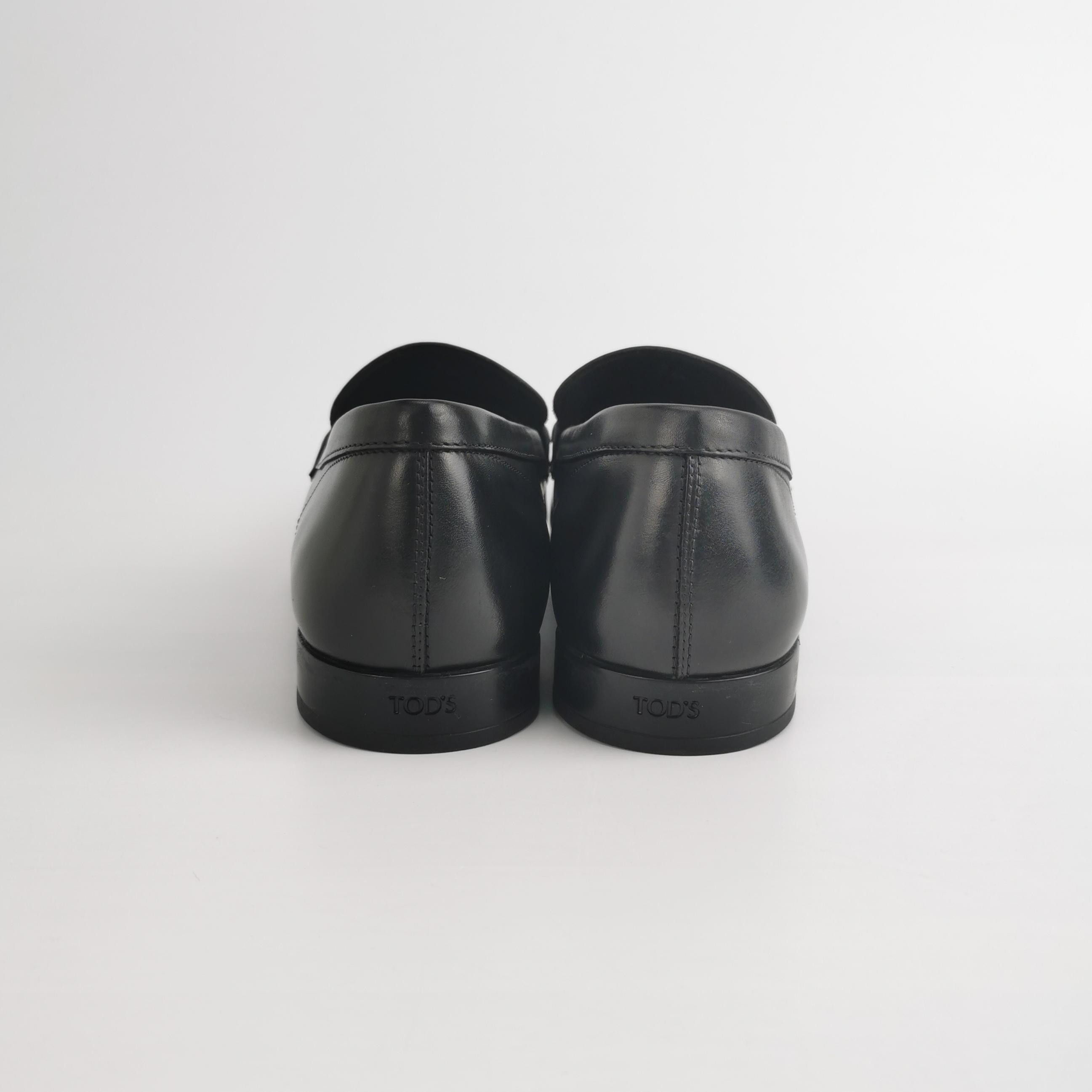Tod's Tod's Black Leather Penny Loafers Size 43 Size US 10 / EU 43 - 4 Thumbnail