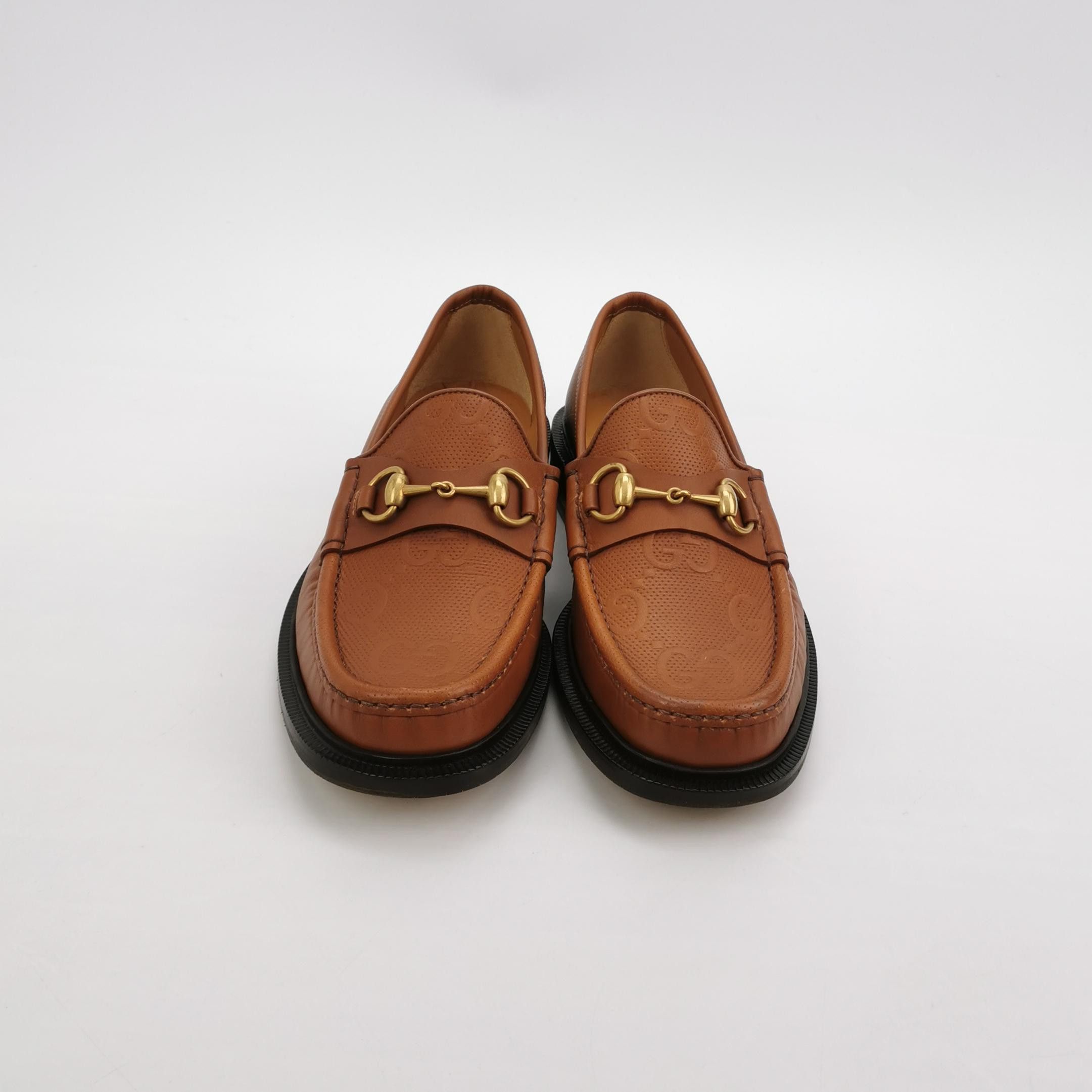 Gucci Gucci GG Embossed Horsebit Loafers 39.5 Size US 6 / EU 39 - 3 Thumbnail