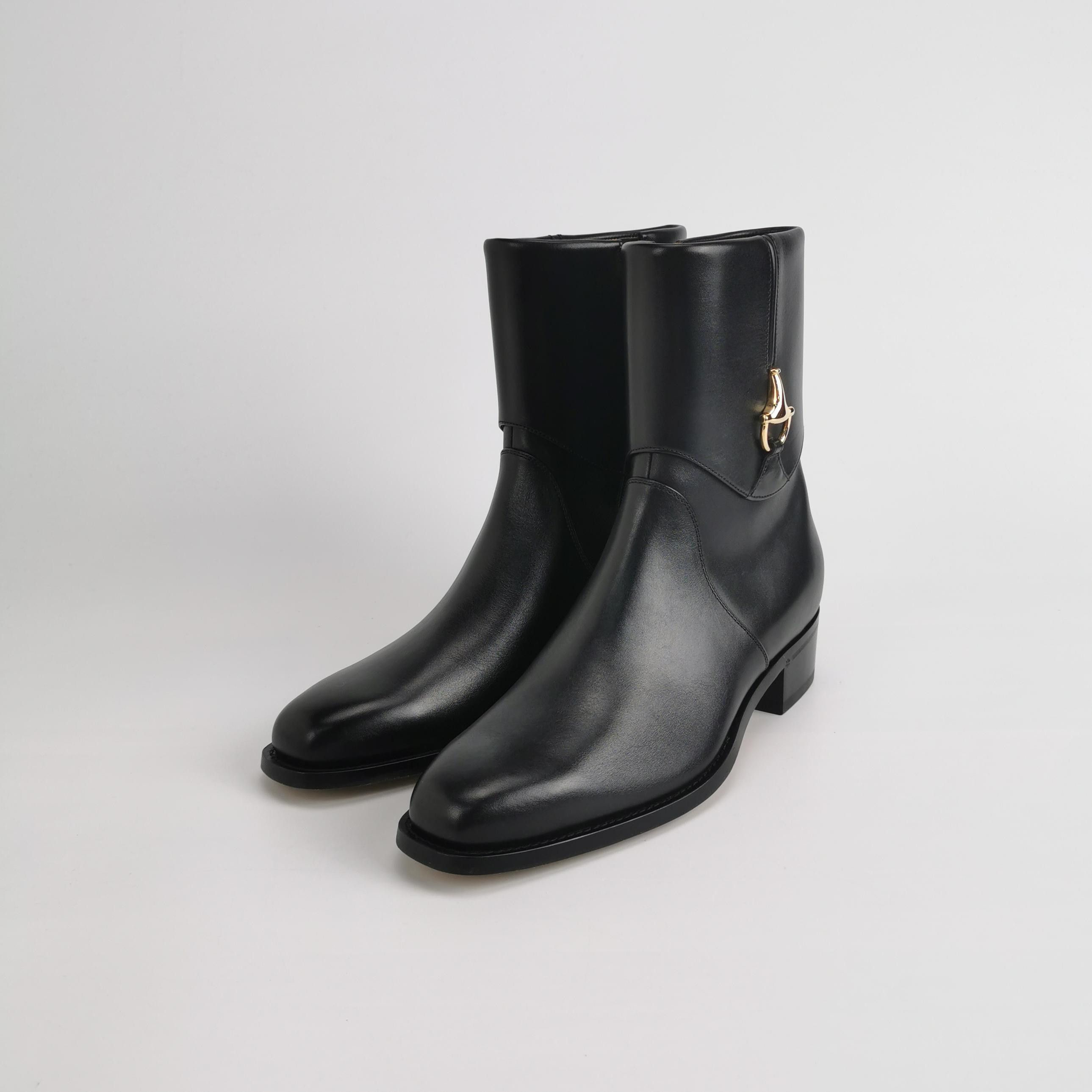 Gucci Gucci Leather Horsebit Ankle Boots 8 Size US 9 / EU 42 - 2 Thumbnail