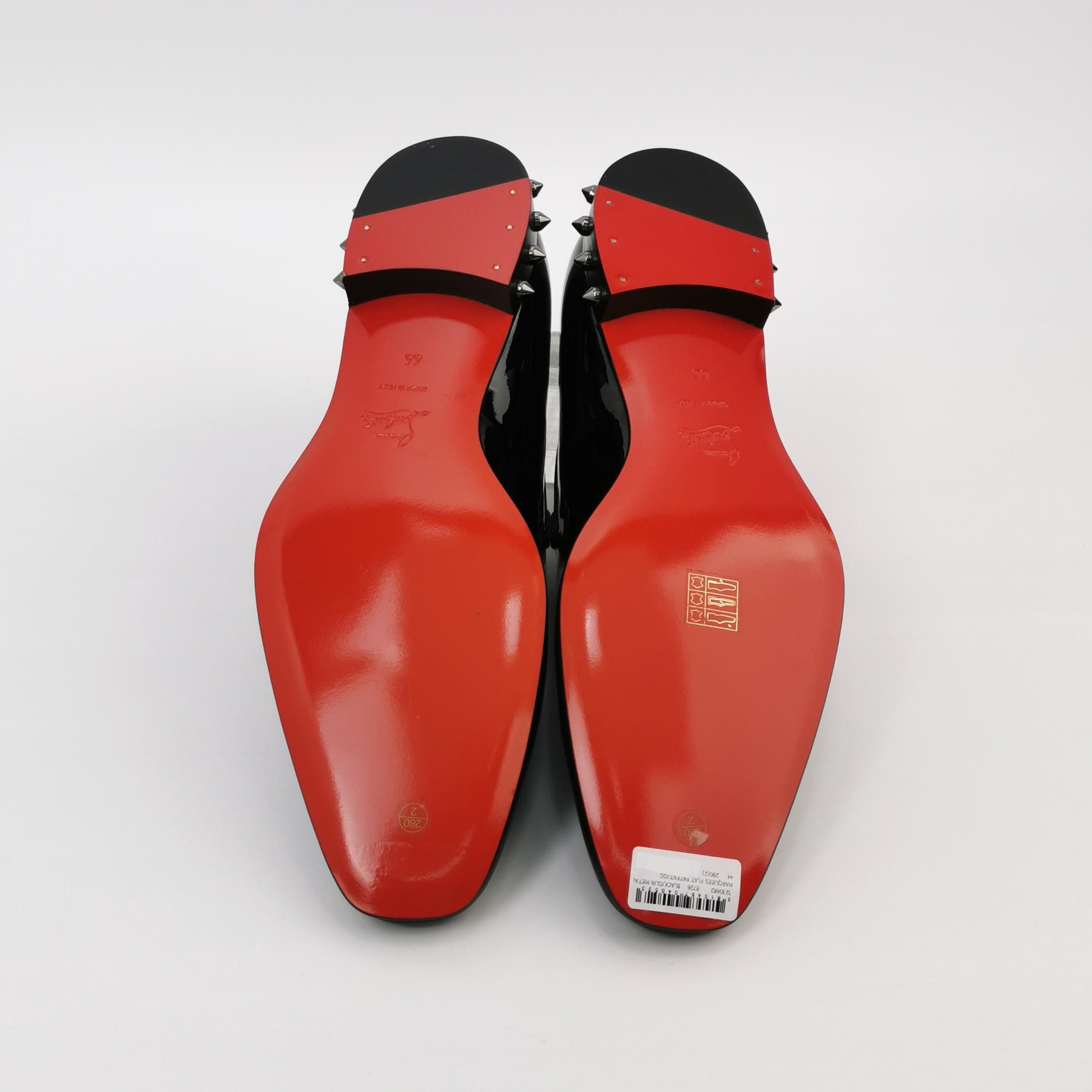 Christian Louboutin Christian Louboutin Studded Patent Leather Loafers 44 Size US 11 / EU 44 - 6 Thumbnail