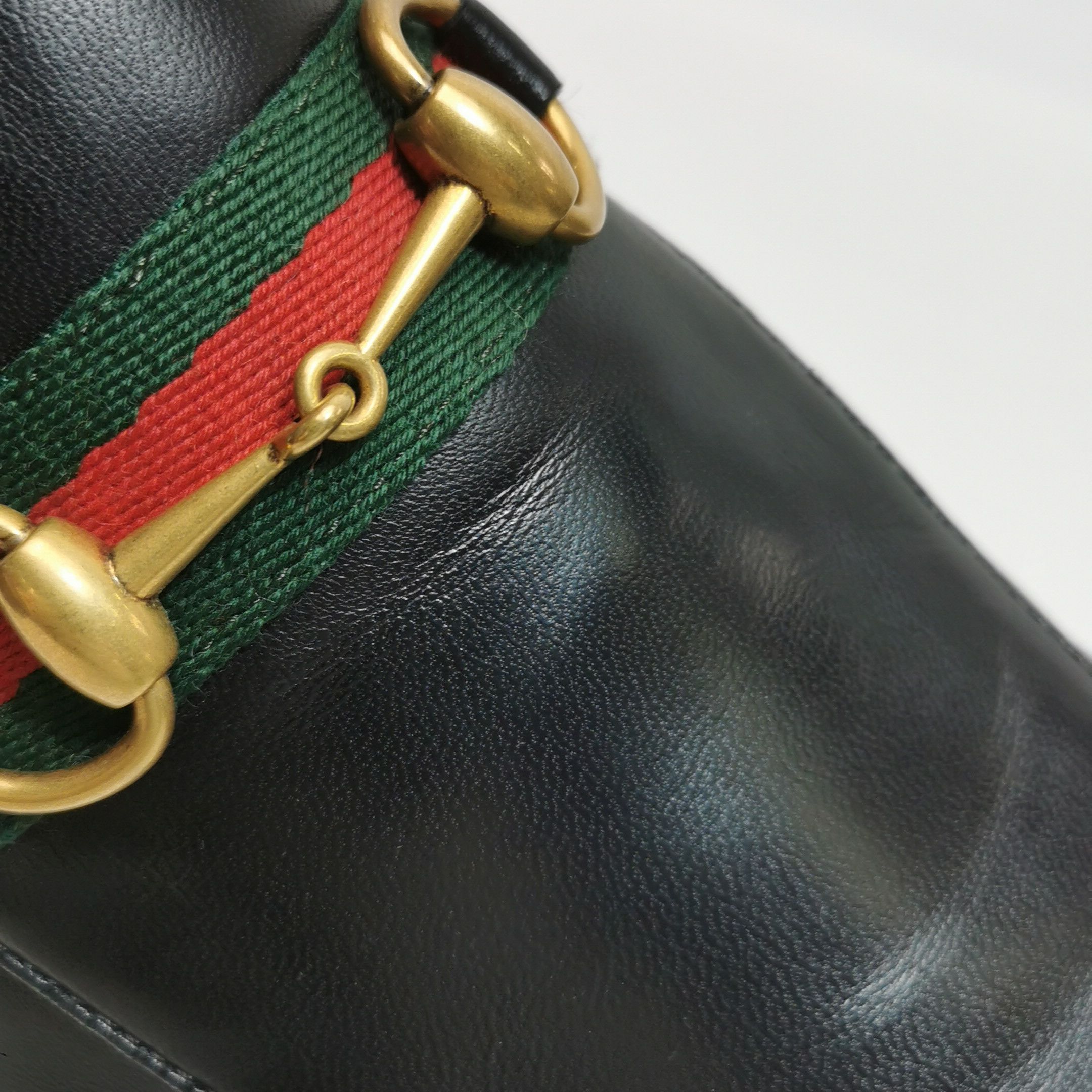 Gucci Gucci Horsebit Web Leather Loafers 11.5 Size US 12 / EU 45 - 17 Thumbnail