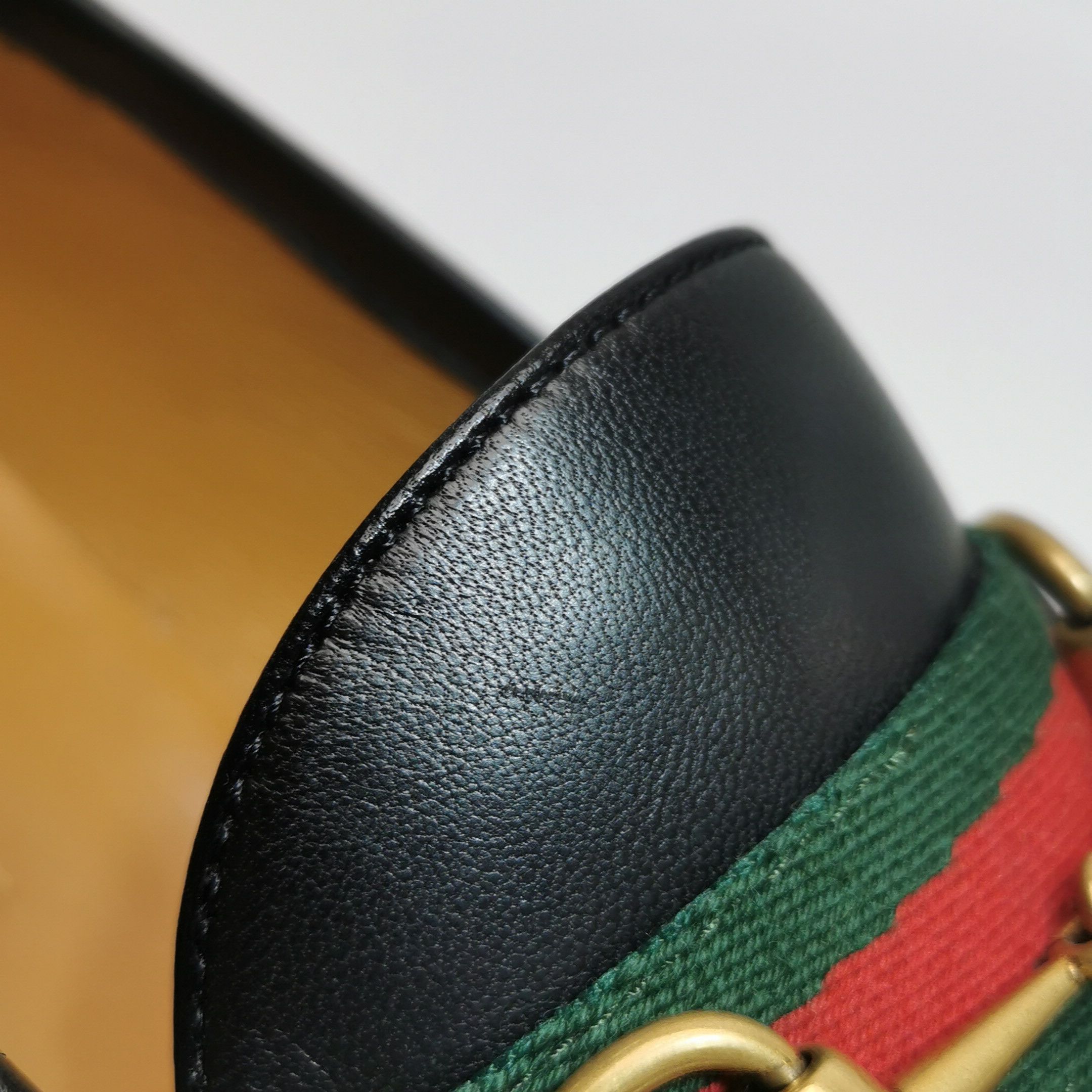 Gucci Gucci Horsebit Web Leather Loafers 11.5 Size US 12 / EU 45 - 10 Thumbnail