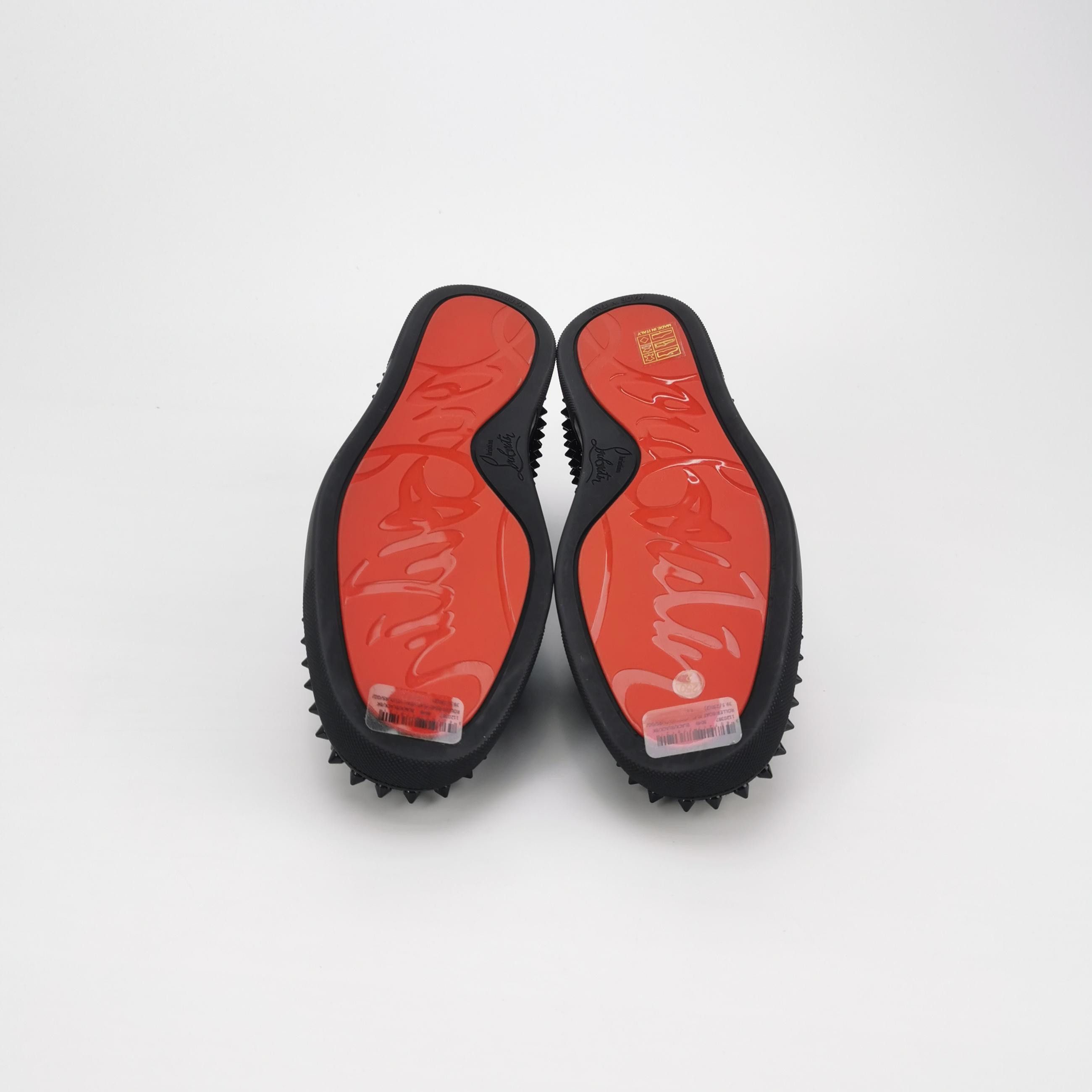 Christian Louboutin Christian Louboutin Studded Suede Roller-Boat Sneakers 39.5 Size US 6 / EU 39 - 6 Thumbnail