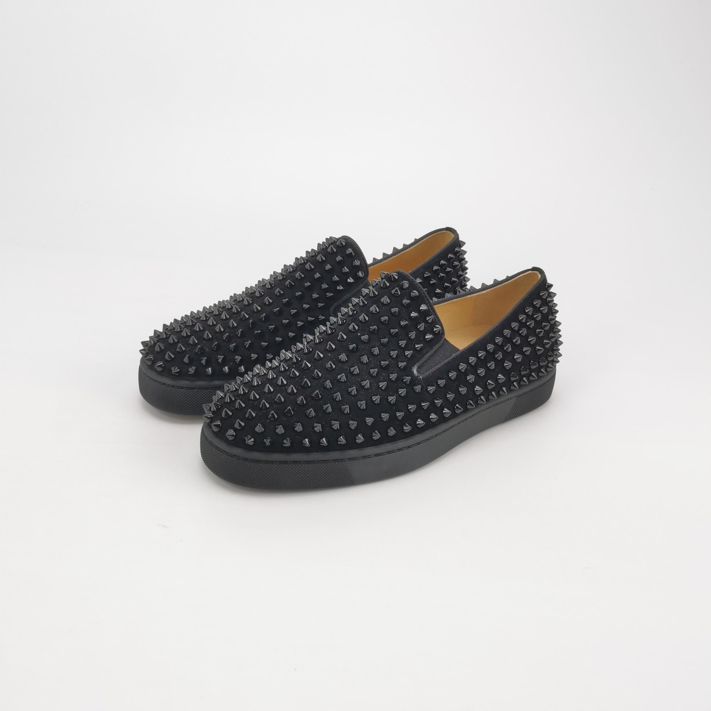 Christian Louboutin Christian Louboutin Spiked Roller Boat Slip Ons 39.5 Size US 6 / EU 39 - 3 Thumbnail