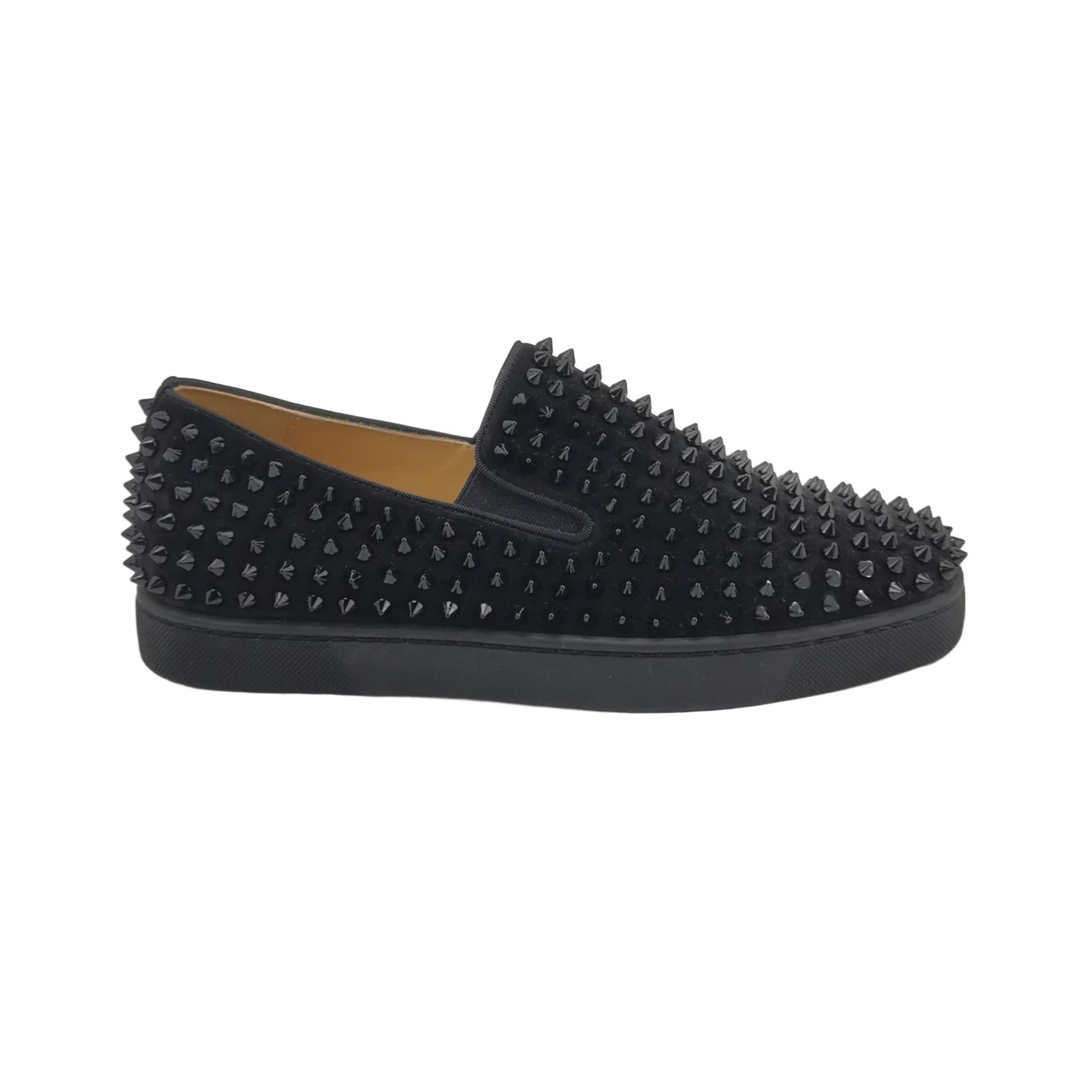 Christian Louboutin Christian Louboutin Spiked Roller Boat Slip Ons 39.5 Size US 6 / EU 39 - 2 Thumbnail