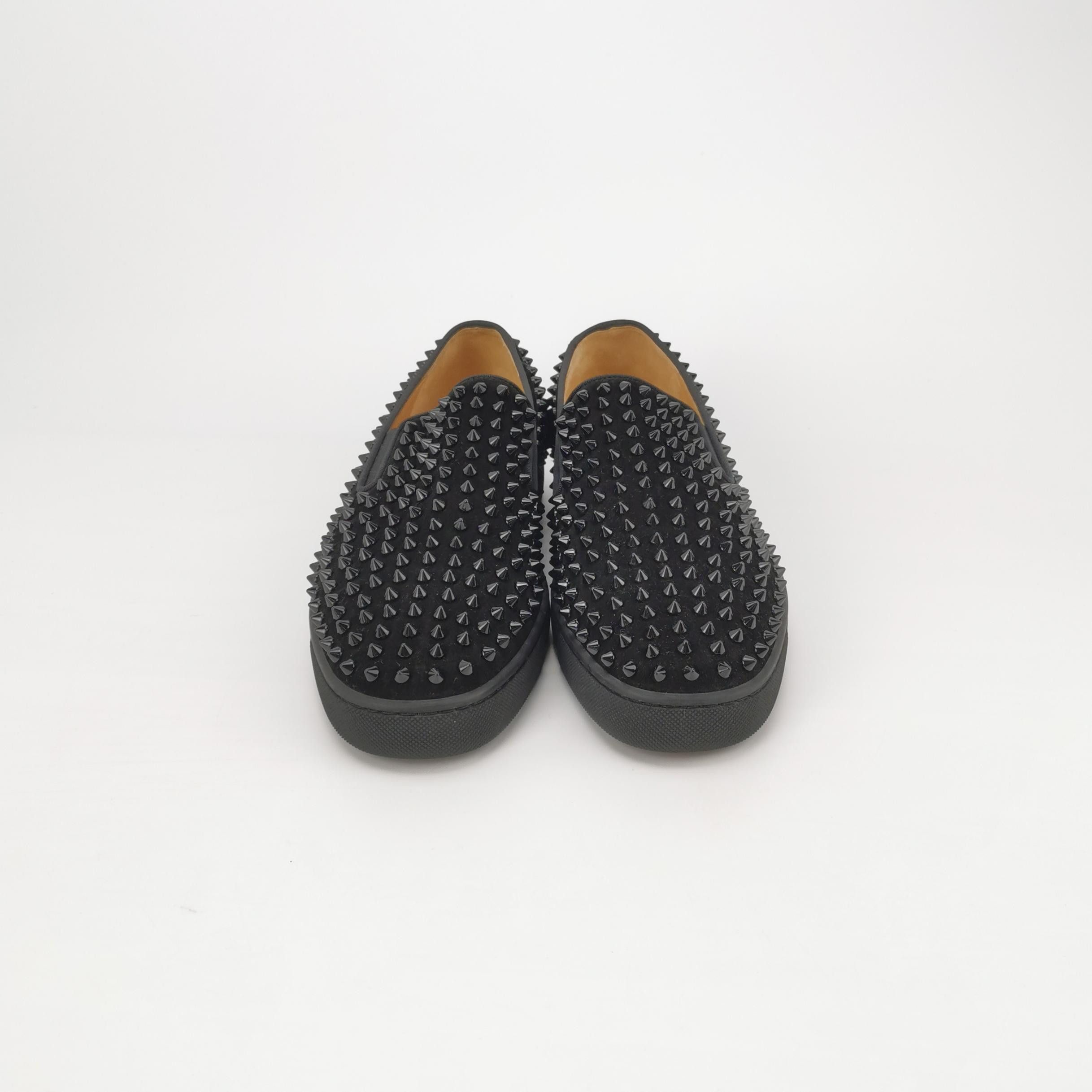 Christian Louboutin Christian Louboutin Spike Suede Slip Ons 41.5 Size US 8 / EU 41 - 4 Thumbnail