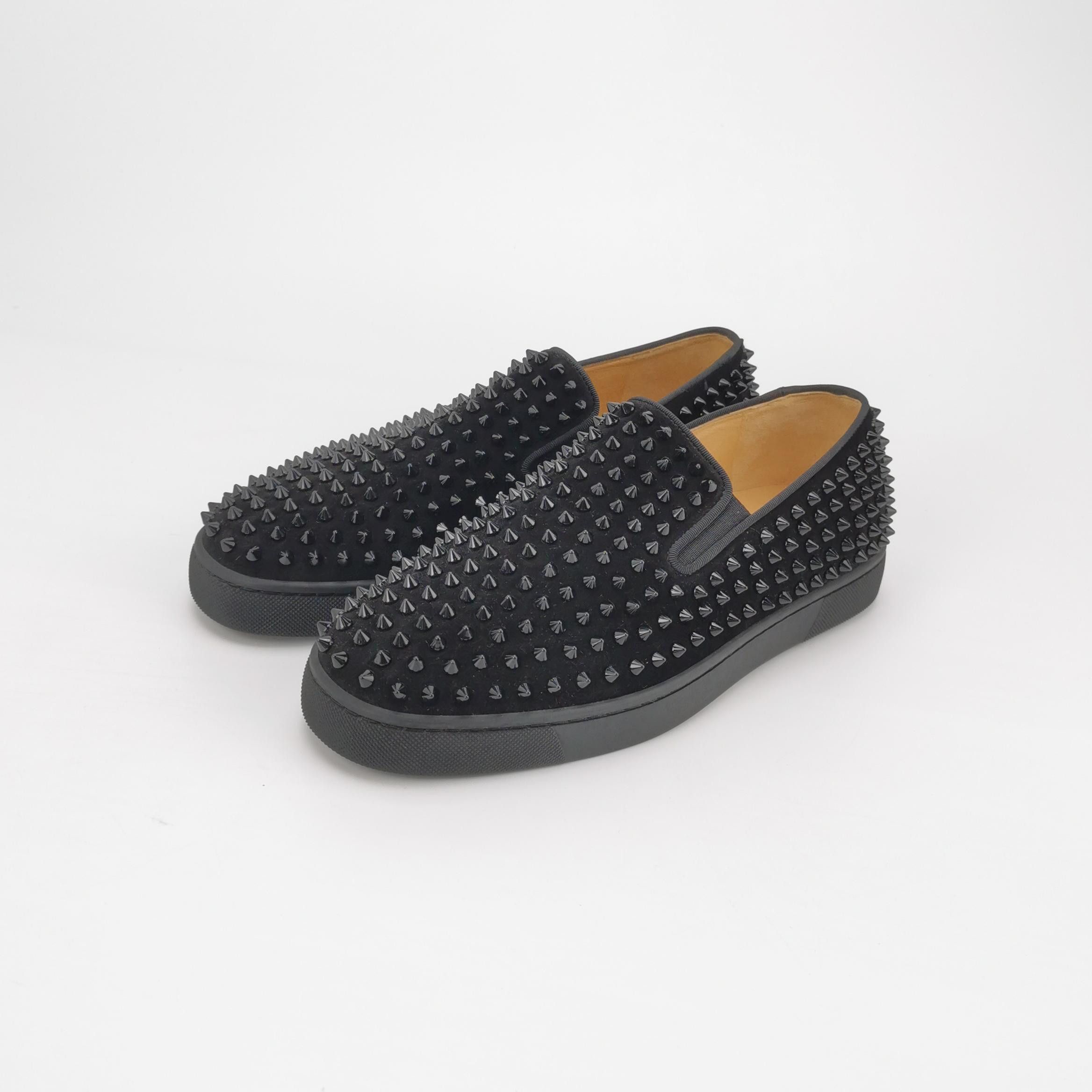 Christian Louboutin Christian Louboutin Spike Suede Slip Ons 41.5 Size US 8 / EU 41 - 3 Thumbnail