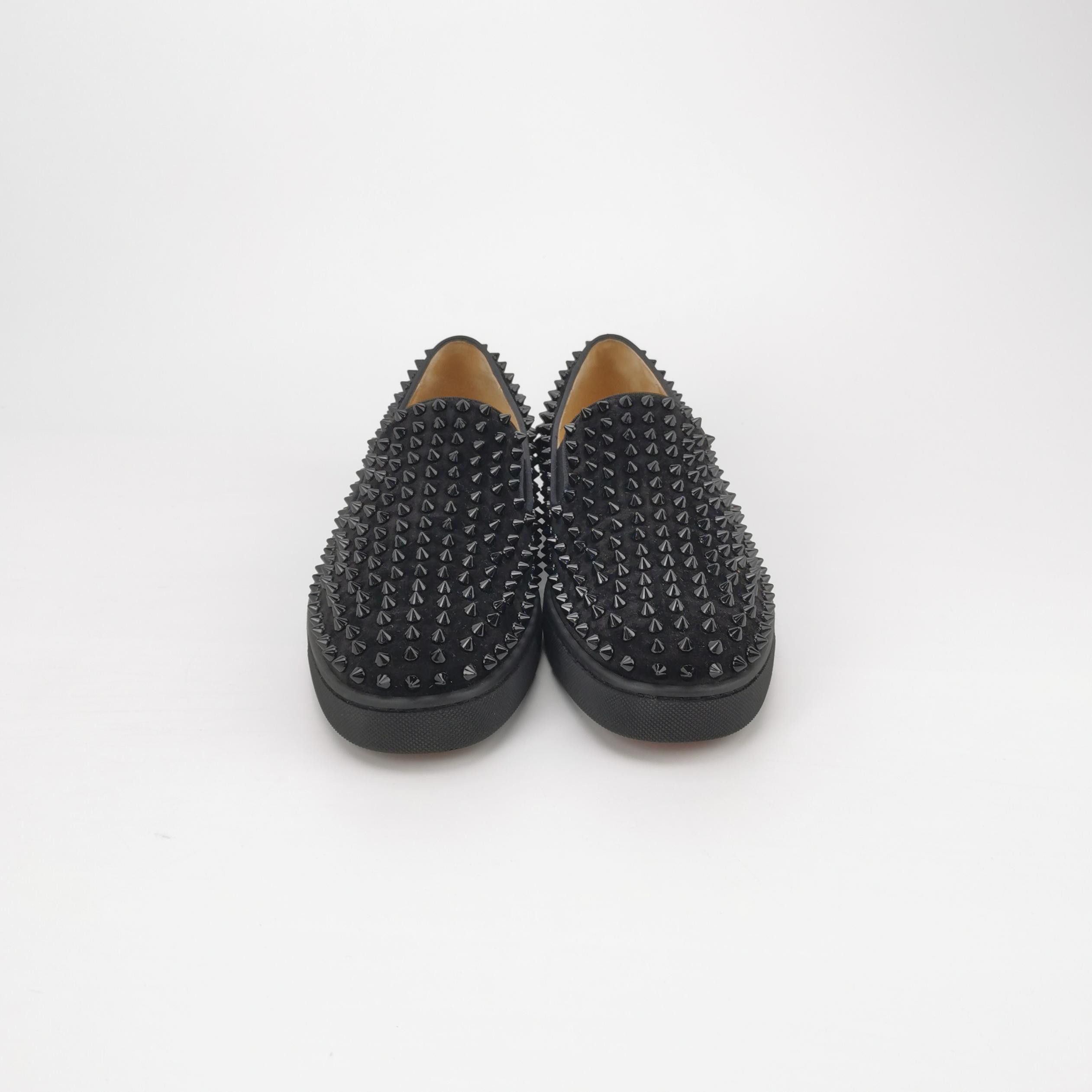 Christian Louboutin Christian Louboutin Spiked Suede Slip-Ons 40 Size US 7 / EU 40 - 4 Thumbnail