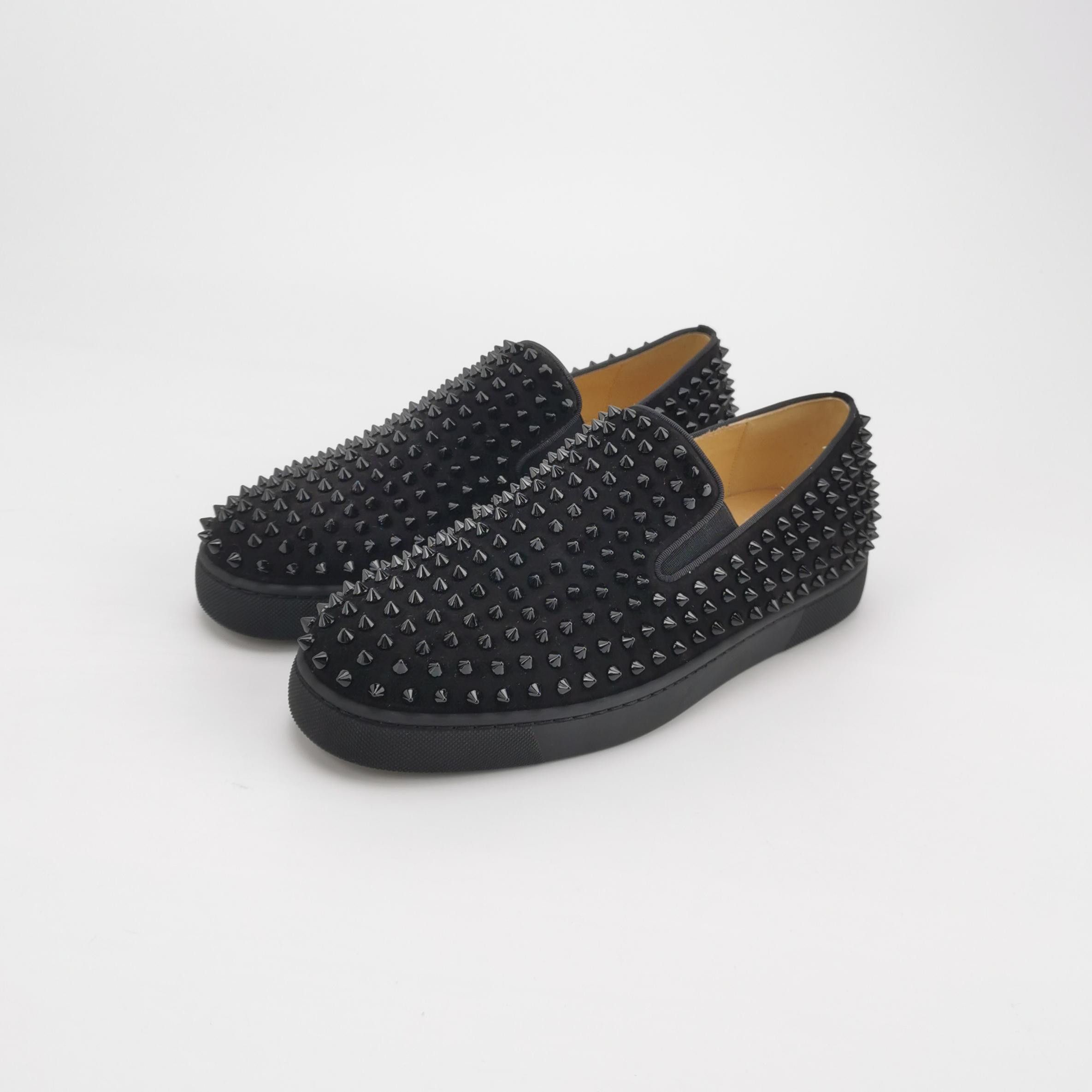 Christian Louboutin Christian Louboutin Spike Suede Slip-on Sneakers 42 Size US 9 / EU 42 - 3 Thumbnail