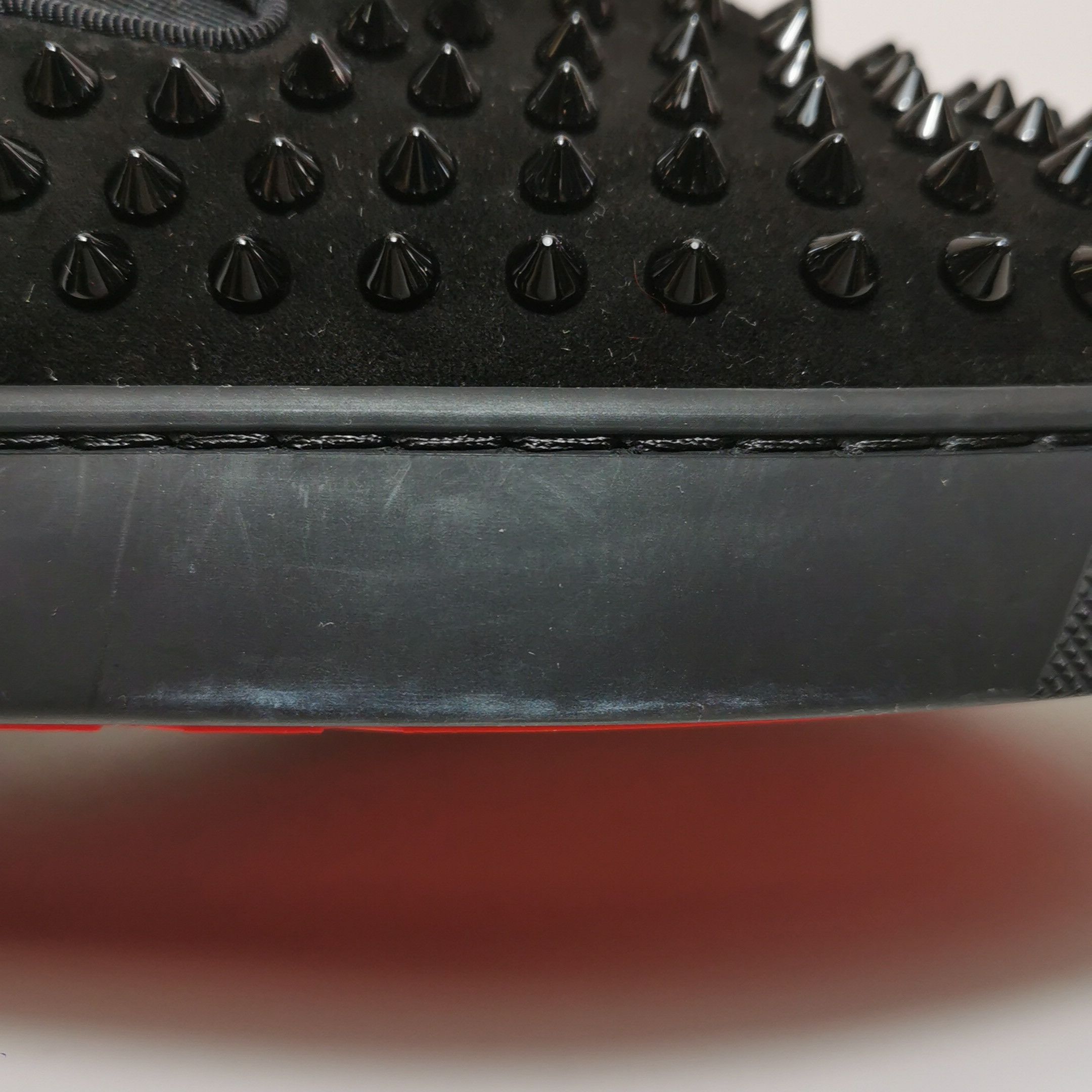 Christian Louboutin Christian Louboutin Spiked Suede Slip Ons 43.5 Size US 10 / EU 43 - 8 Thumbnail