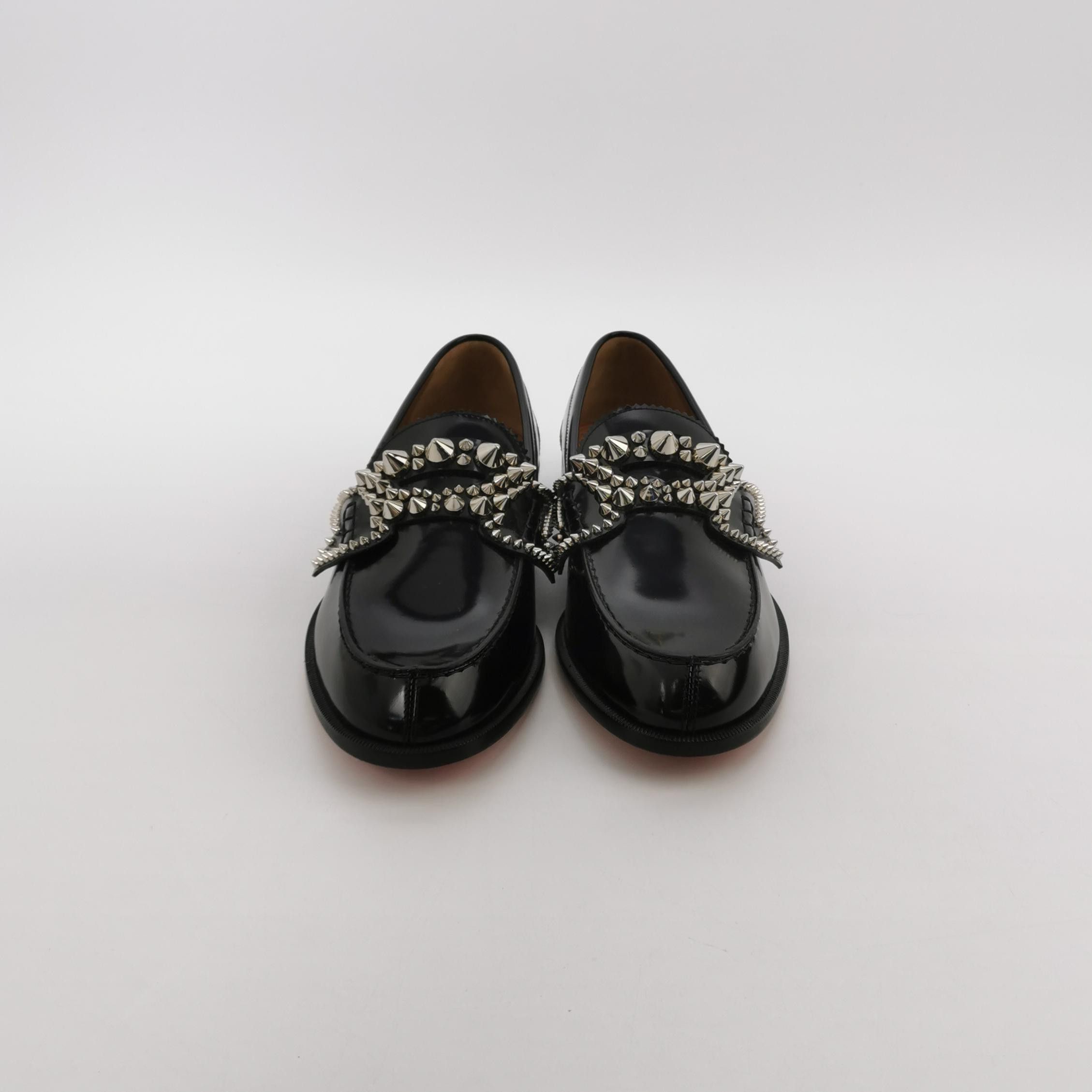 Christian Louboutin Christian Louboutin Spiked Studded Leather Loafers 41 Size US 8 / EU 41 - 4 Thumbnail