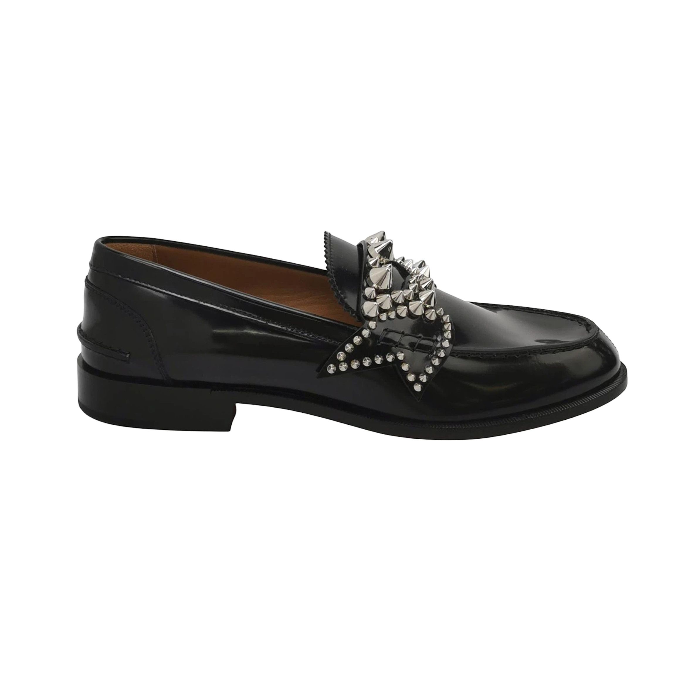 Christian Louboutin Christian Louboutin Spiked Studded Leather Loafers 41 Size US 8 / EU 41 - 2 Thumbnail