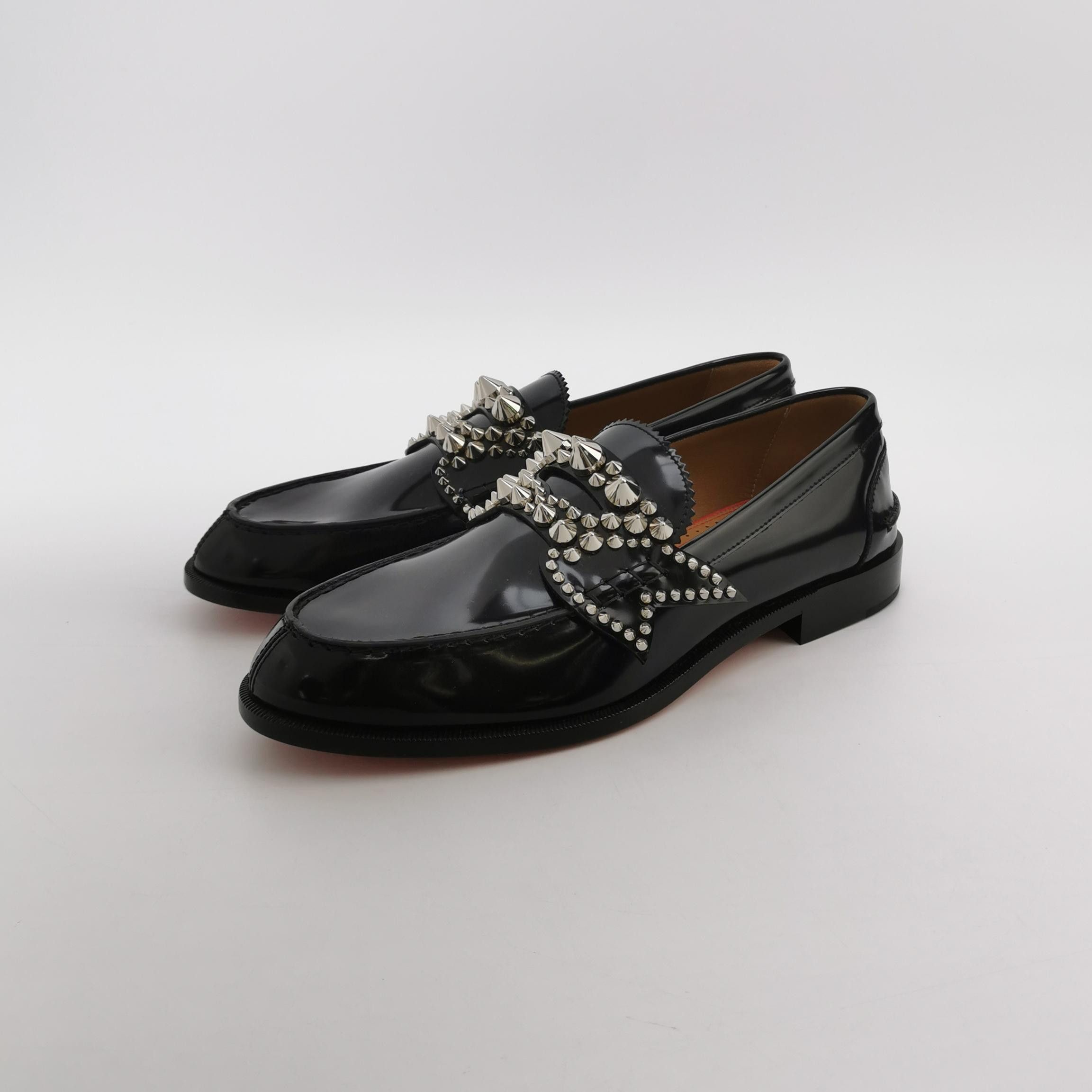 Christian Louboutin Christian Louboutin Spiked Studded Leather Loafers 41 Size US 8 / EU 41 - 3 Thumbnail