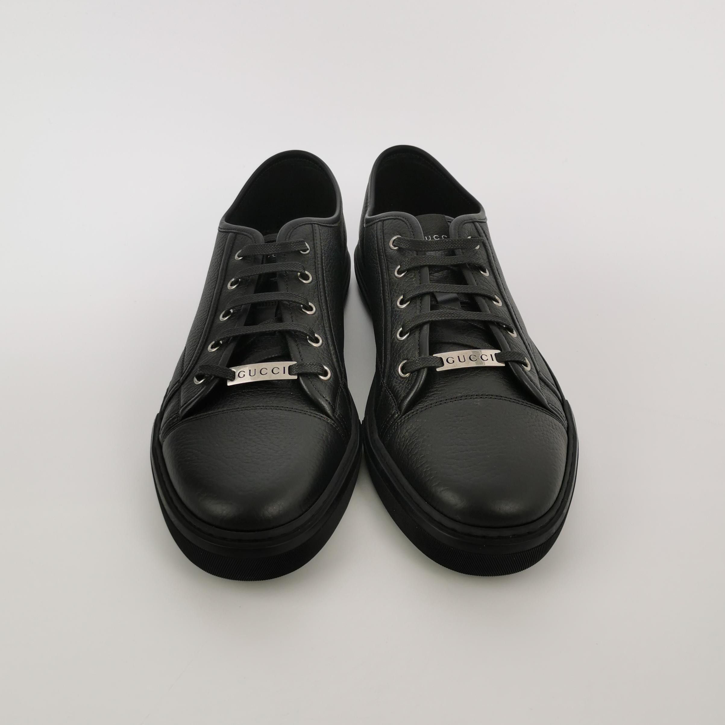 Gucci Gucci Leather Logo Low-Top Sneakers EU 46 Size US 13 / EU 46 - 4 Thumbnail