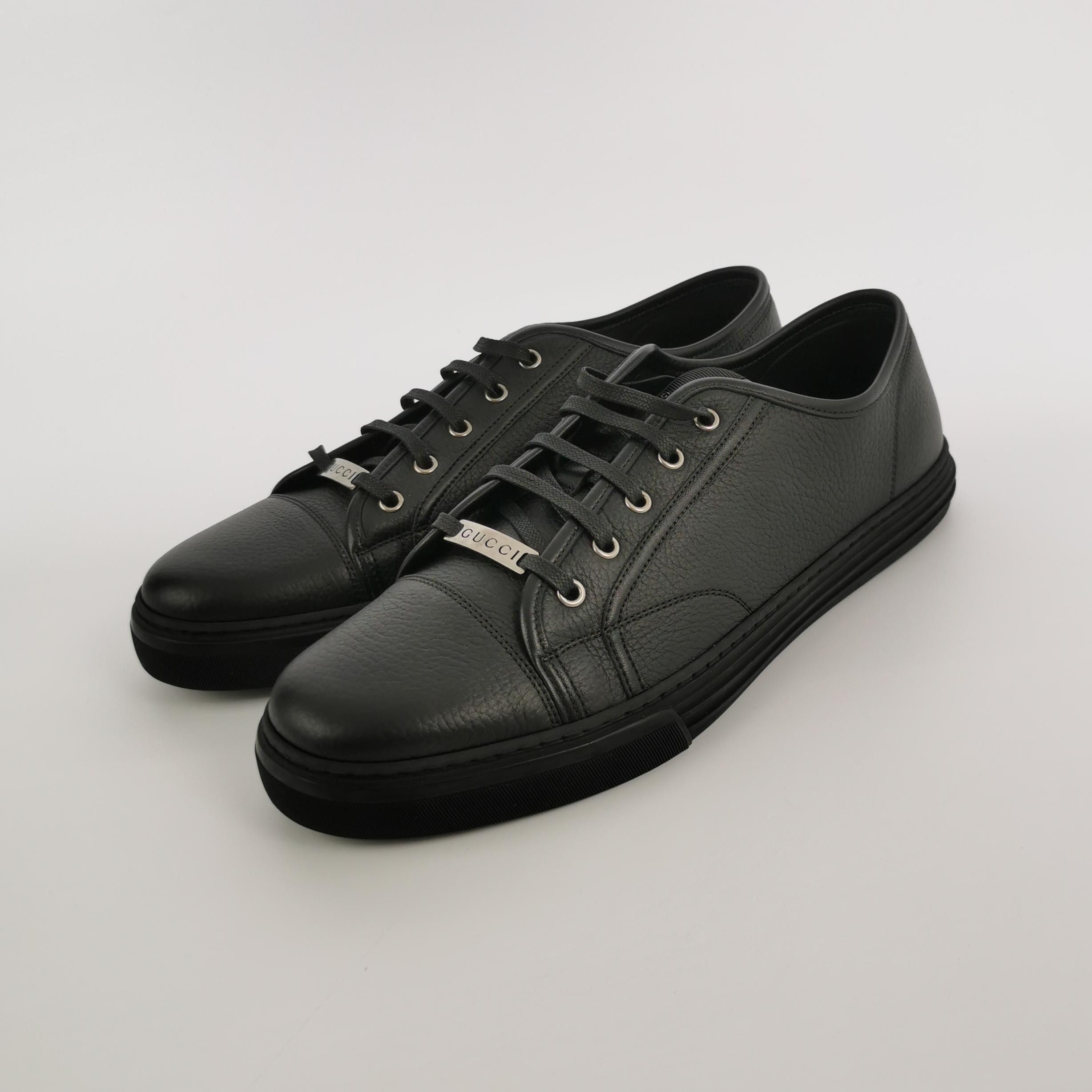 Gucci Gucci Leather Logo Low-Top Sneakers EU 46 Size US 13 / EU 46 - 3 Thumbnail