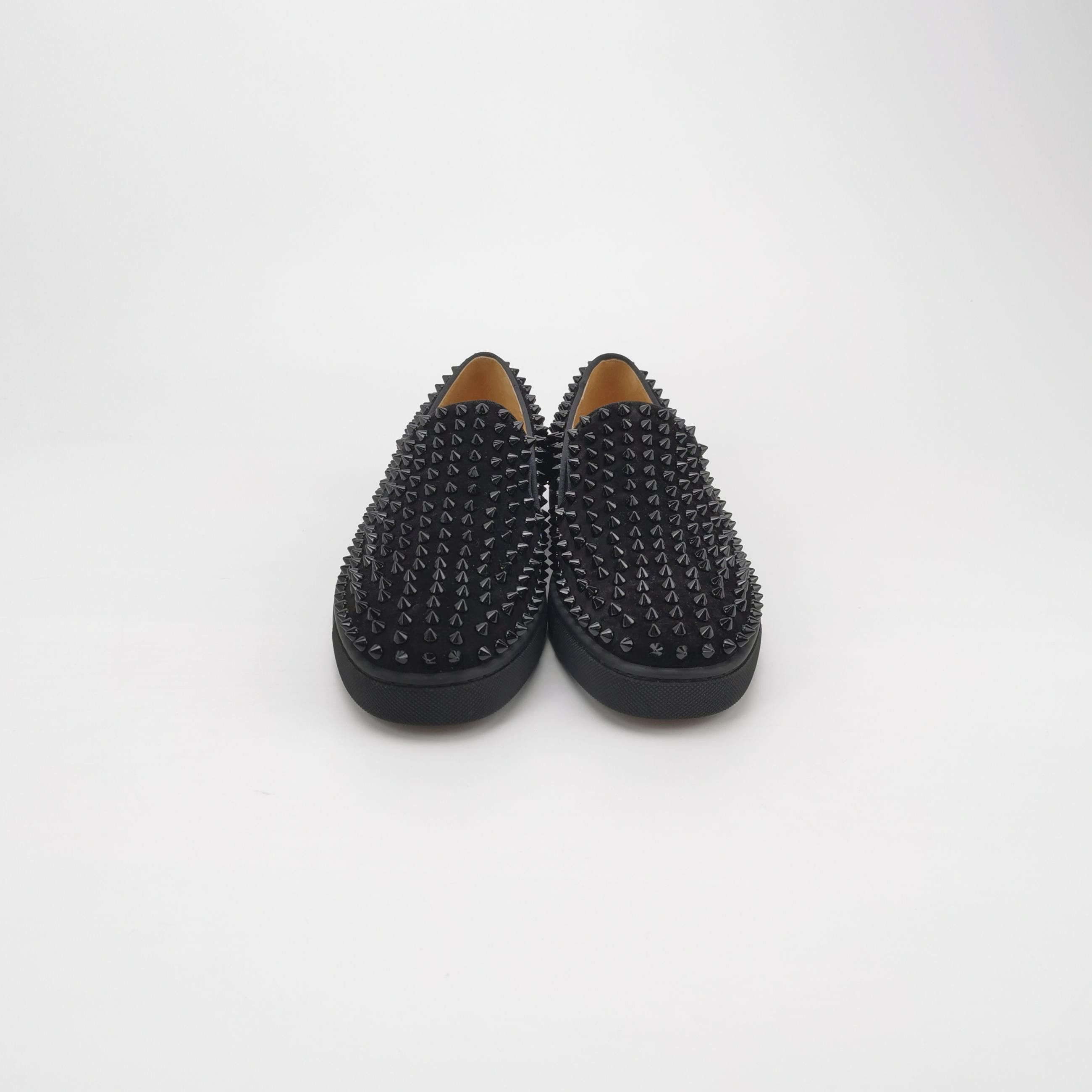Christian Louboutin Christian Louboutin Spiked Suede Slip-On Sneakers 39.5 Size US 6 / EU 39 - 4 Thumbnail